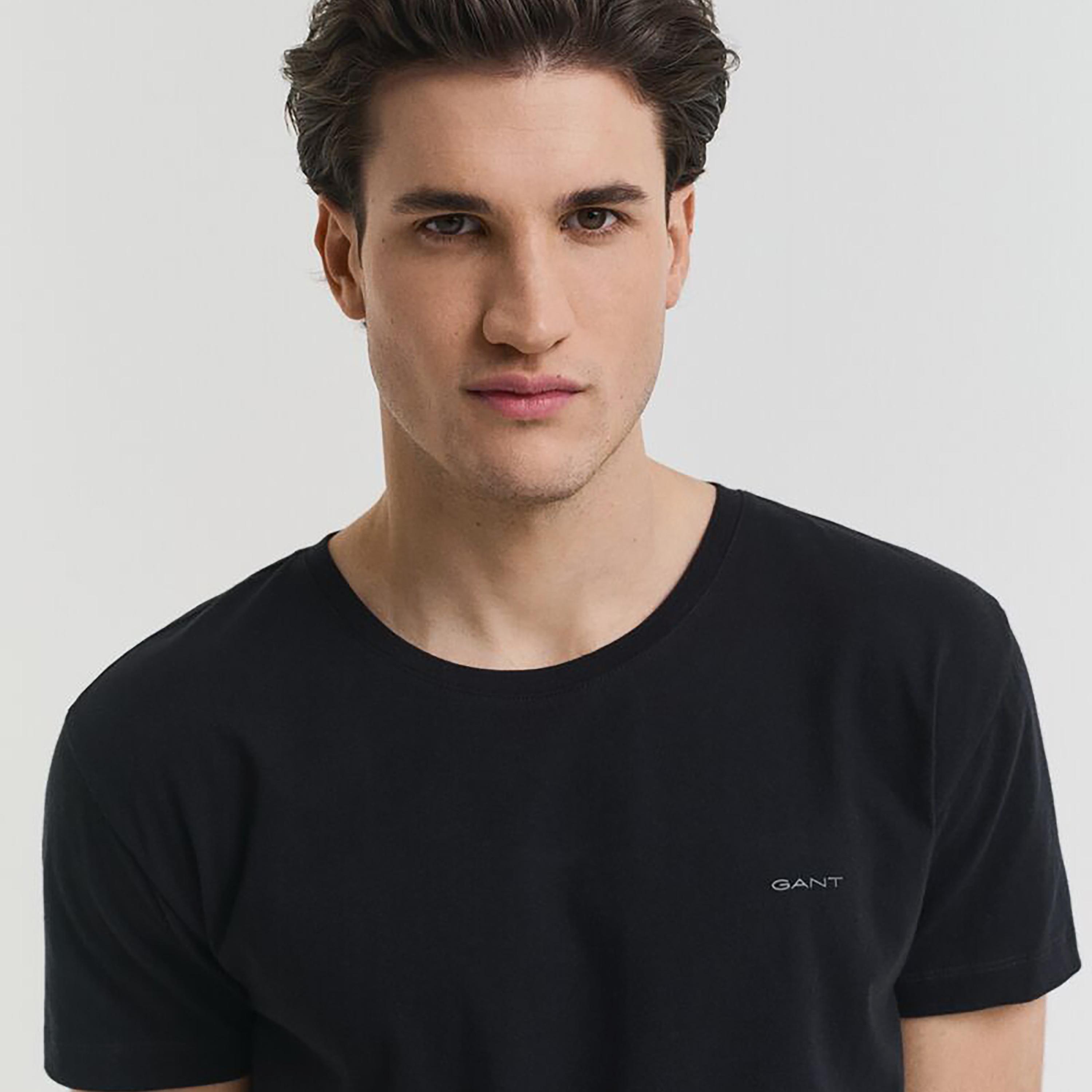تيشيرت رجالي بياقة دائرية وأكمام قصيرة وسادة من جانت.-men-clothing-tshirtsandpolos-tshirts-image-11