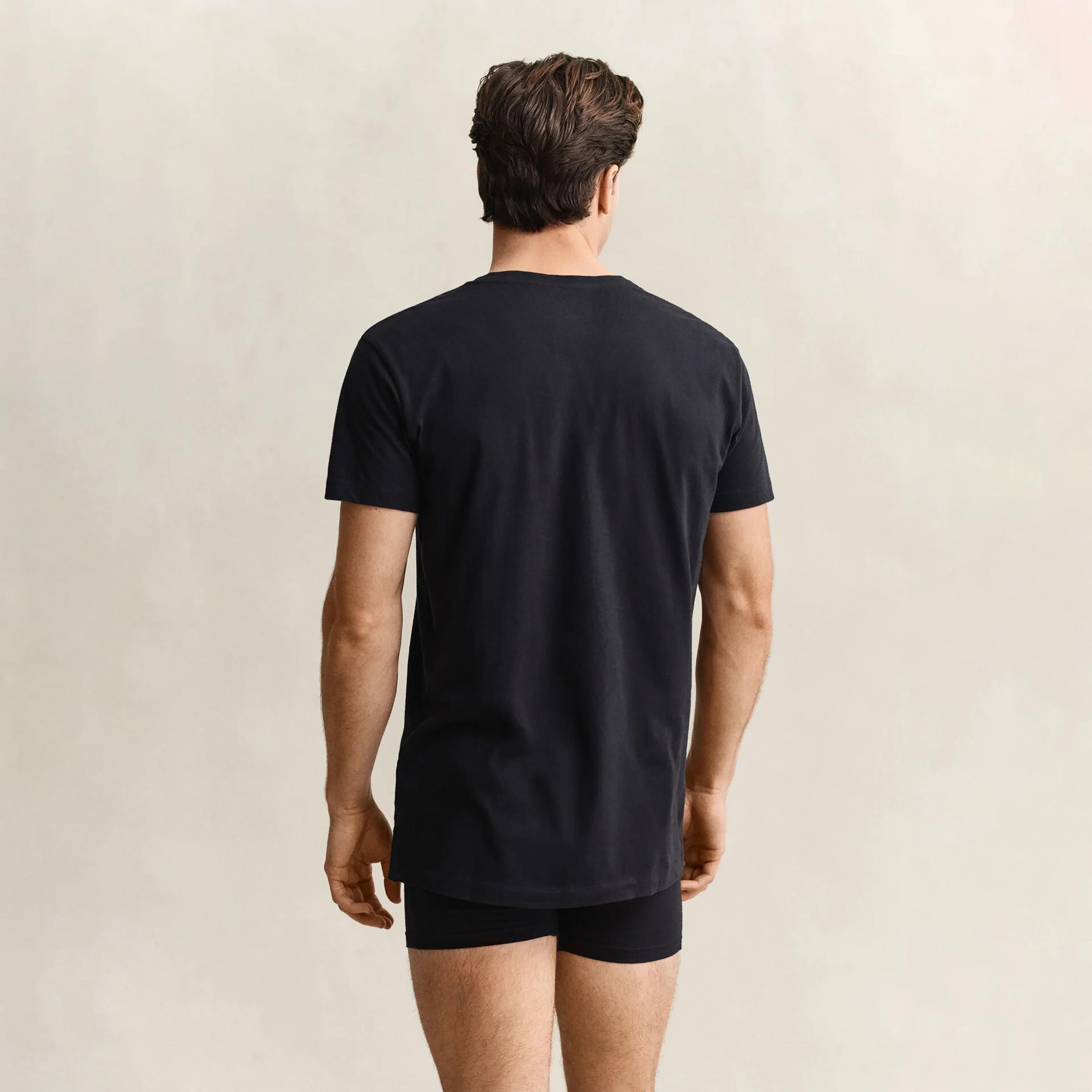 Gant Plain V-neck Short Sleeves Men's T-Shirt-men-clothing-tshirtsandpolos-tshirts-image-4