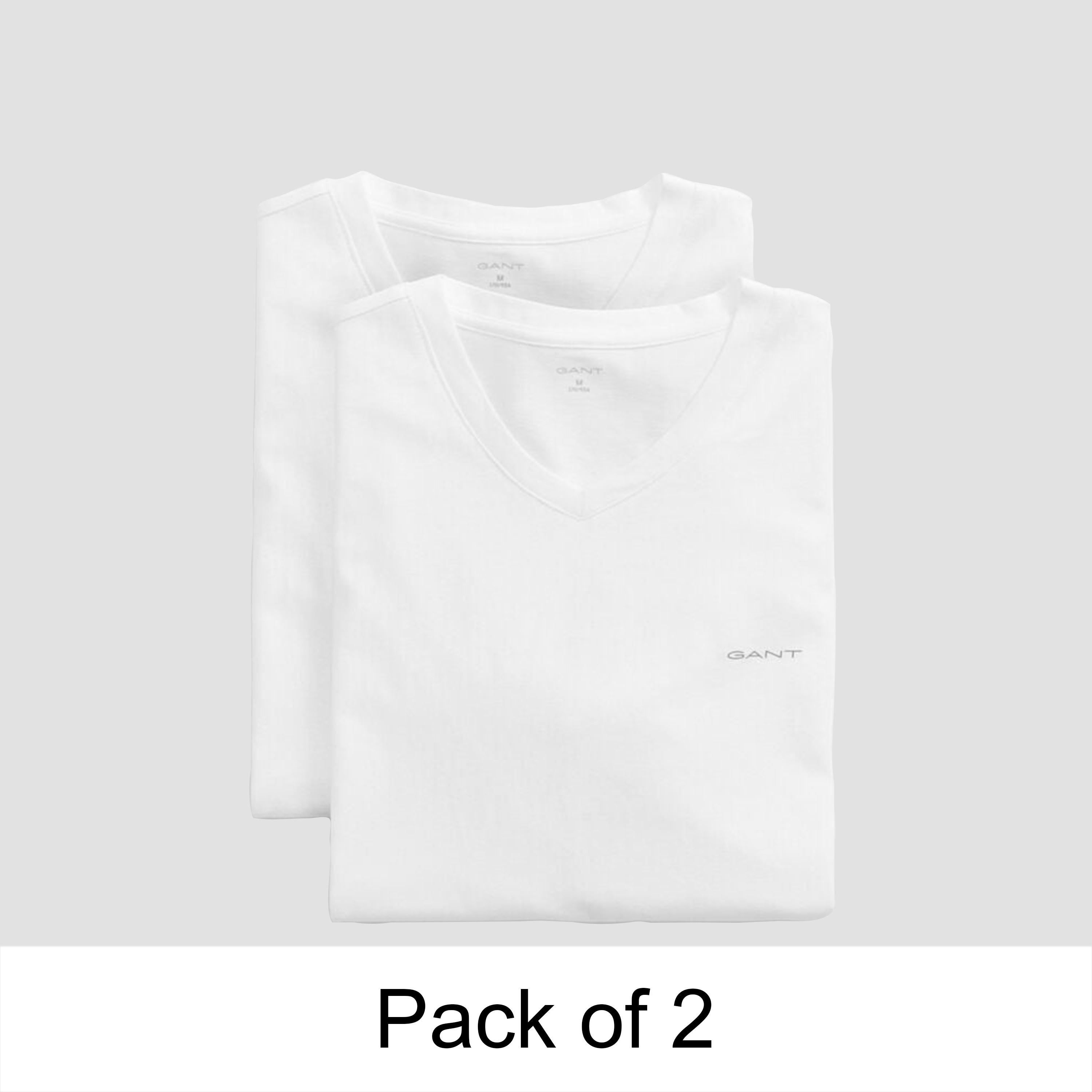 Gant Plain V-neck Short Sleeves Men's T-Shirt-men-clothing-tshirtsandpolos-tshirts-image-5