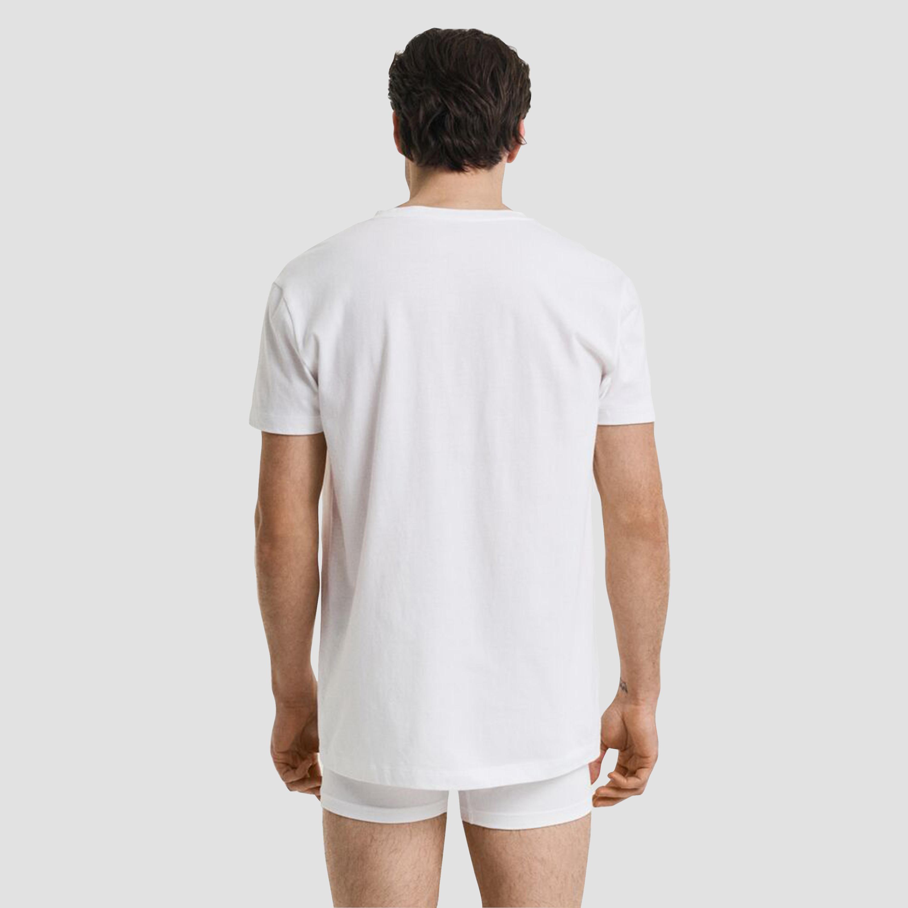 Gant Plain V-neck Short Sleeves Men's T-Shirt-men-clothing-tshirtsandpolos-tshirts-image-8