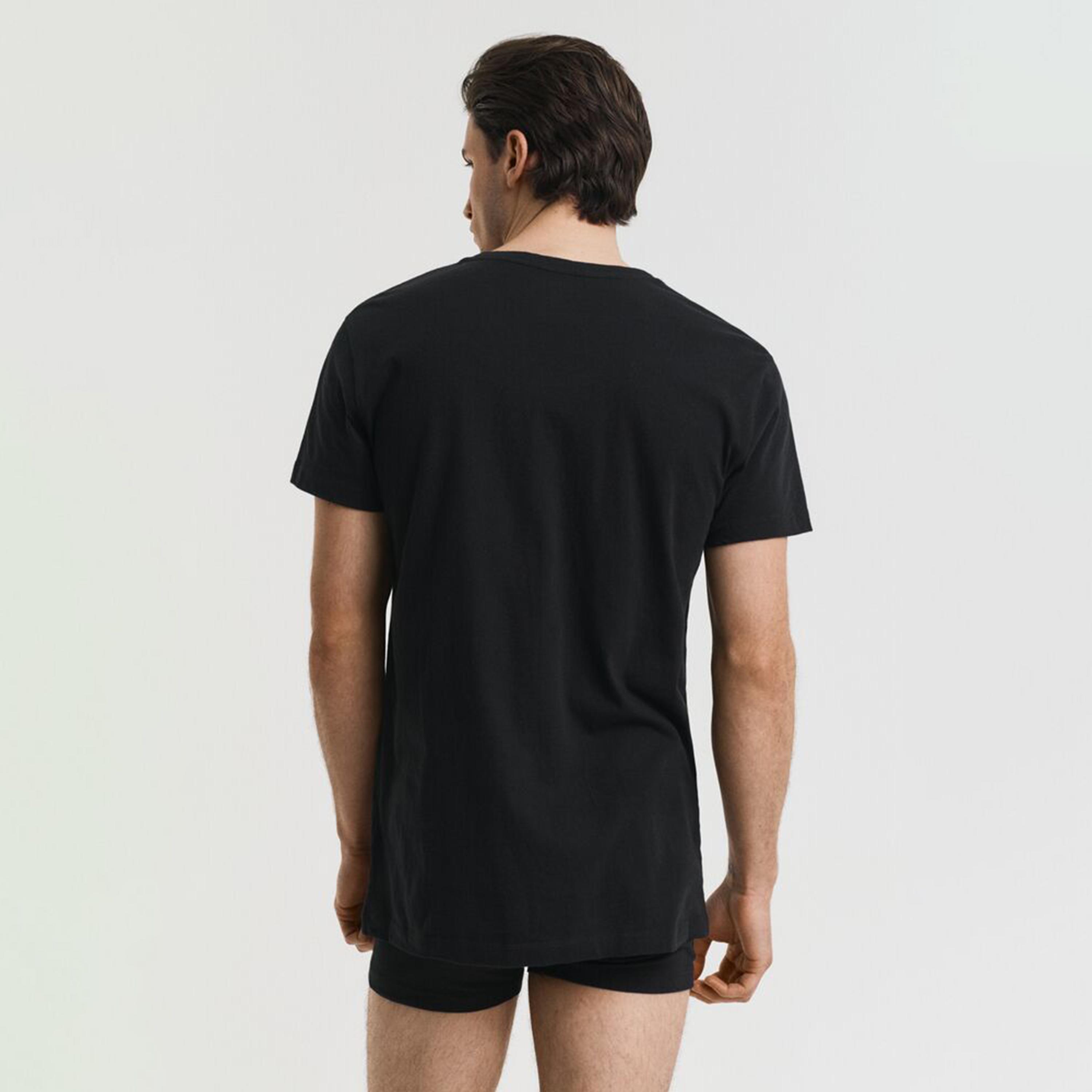 Gant Plain V-neck Short Sleeves Men's T-Shirt-men-clothing-tshirtsandpolos-tshirts-image-12