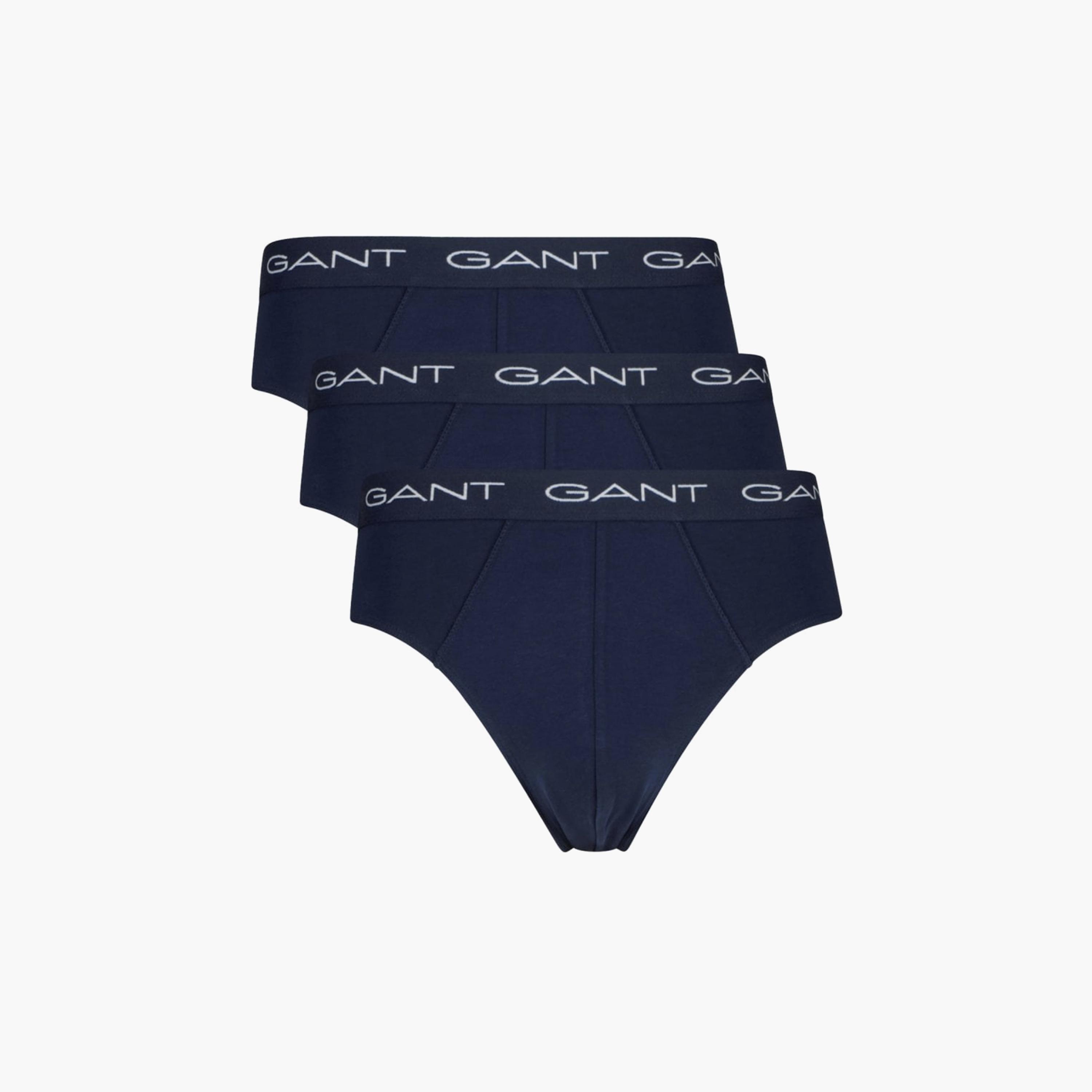 Gant Pack of 3 Branding Elasticated Waist Briefs-men-clothing-innerwear-underwear-image-4