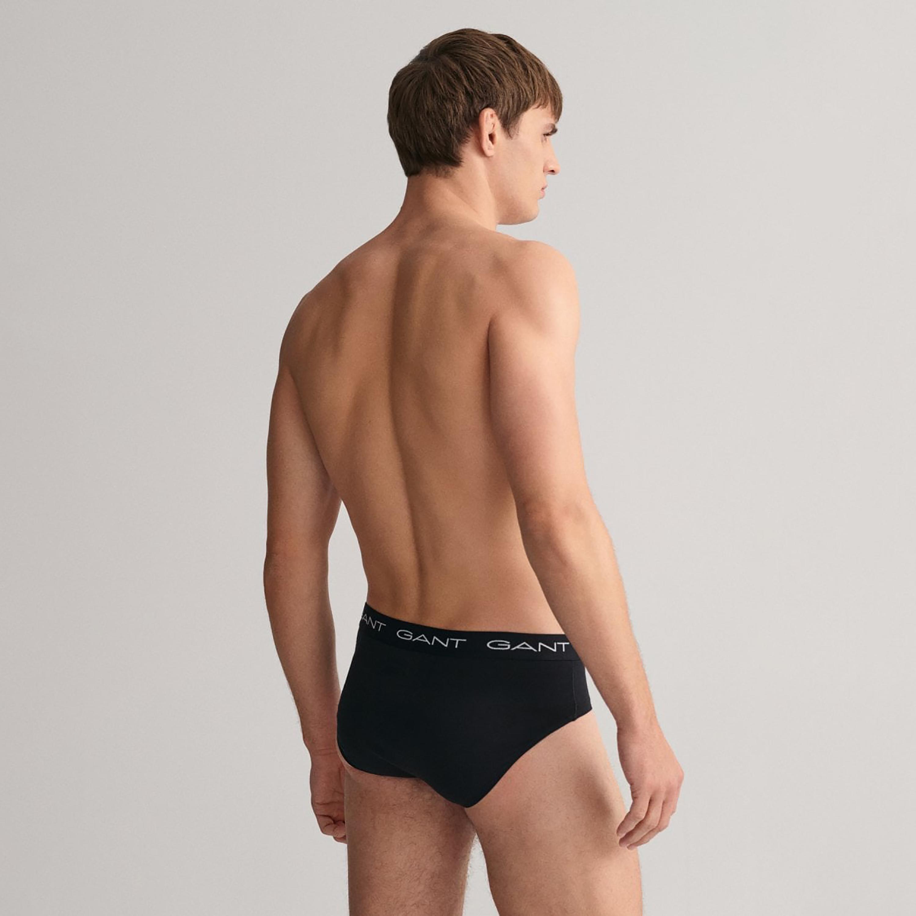 Gant Pack of 3 Branding Elasticated Waist Briefs-men-clothing-innerwear-underwear-image-3