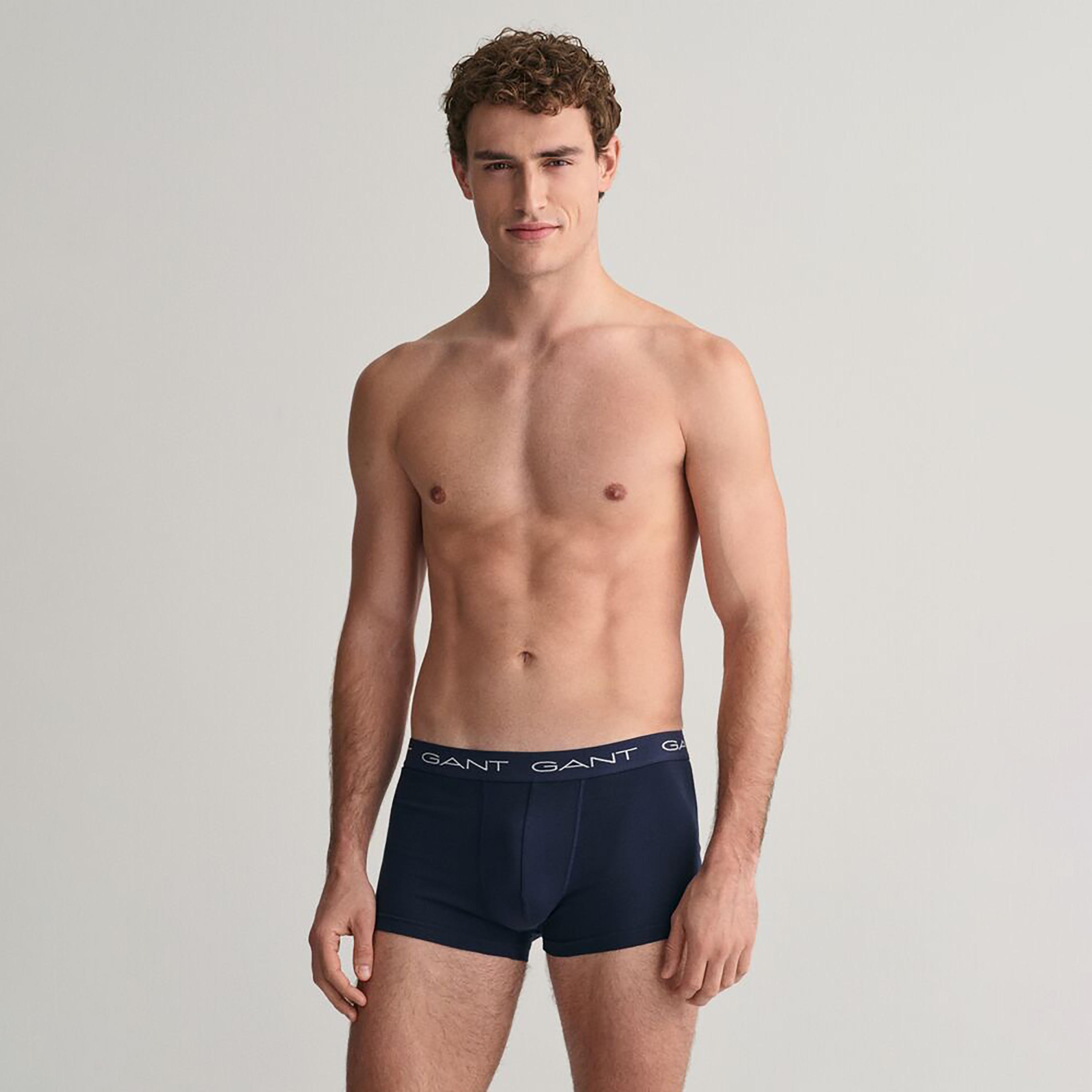 Gant Pack of 3 Mid-Rise Branding Elasticated Waistband Men Briefs-men-clothing-innerwear-underwear-image-2
