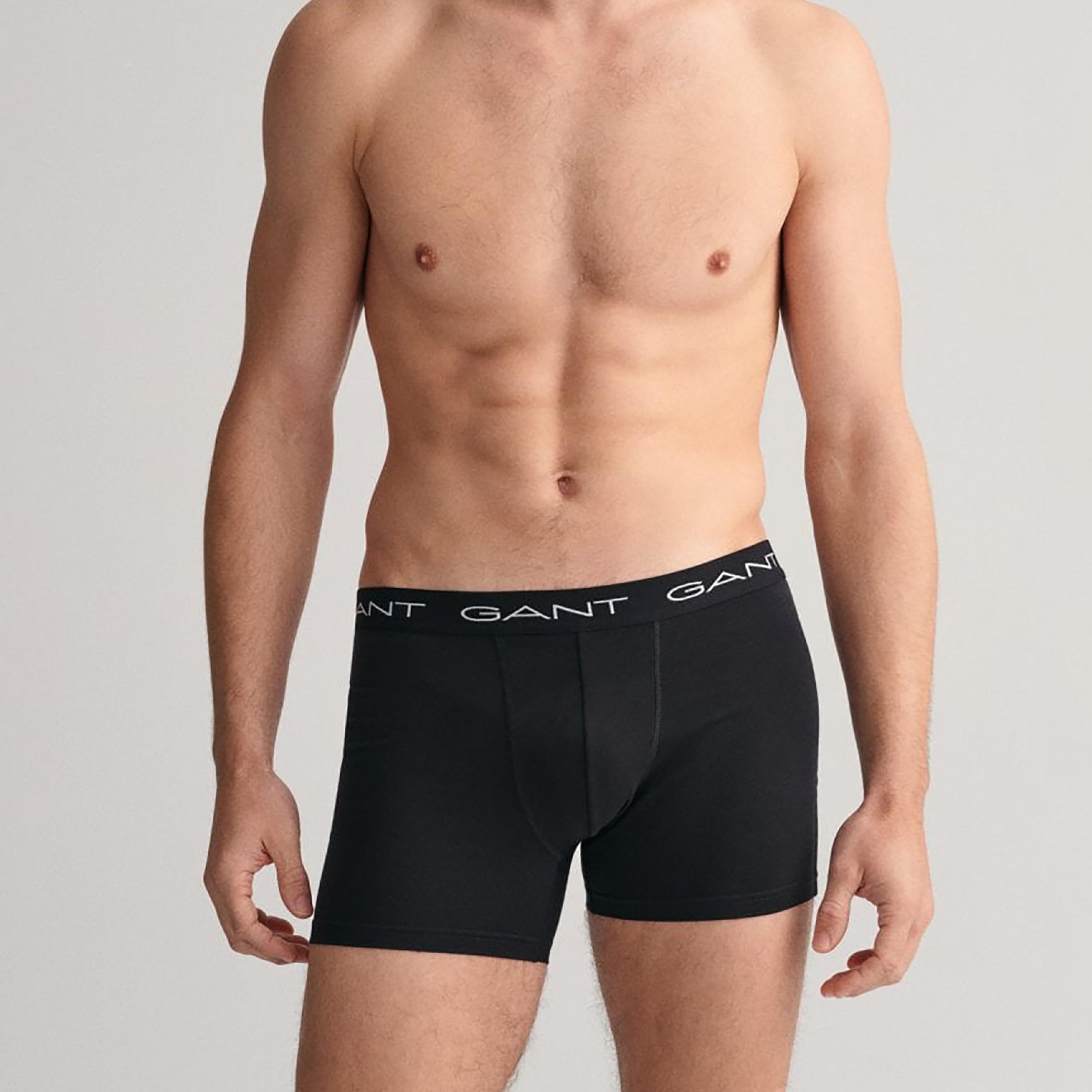 Gant Pack of 3 Branding Elasticated Waist Boxer Briefs-men-clothing-innerwear-underwear-image-2