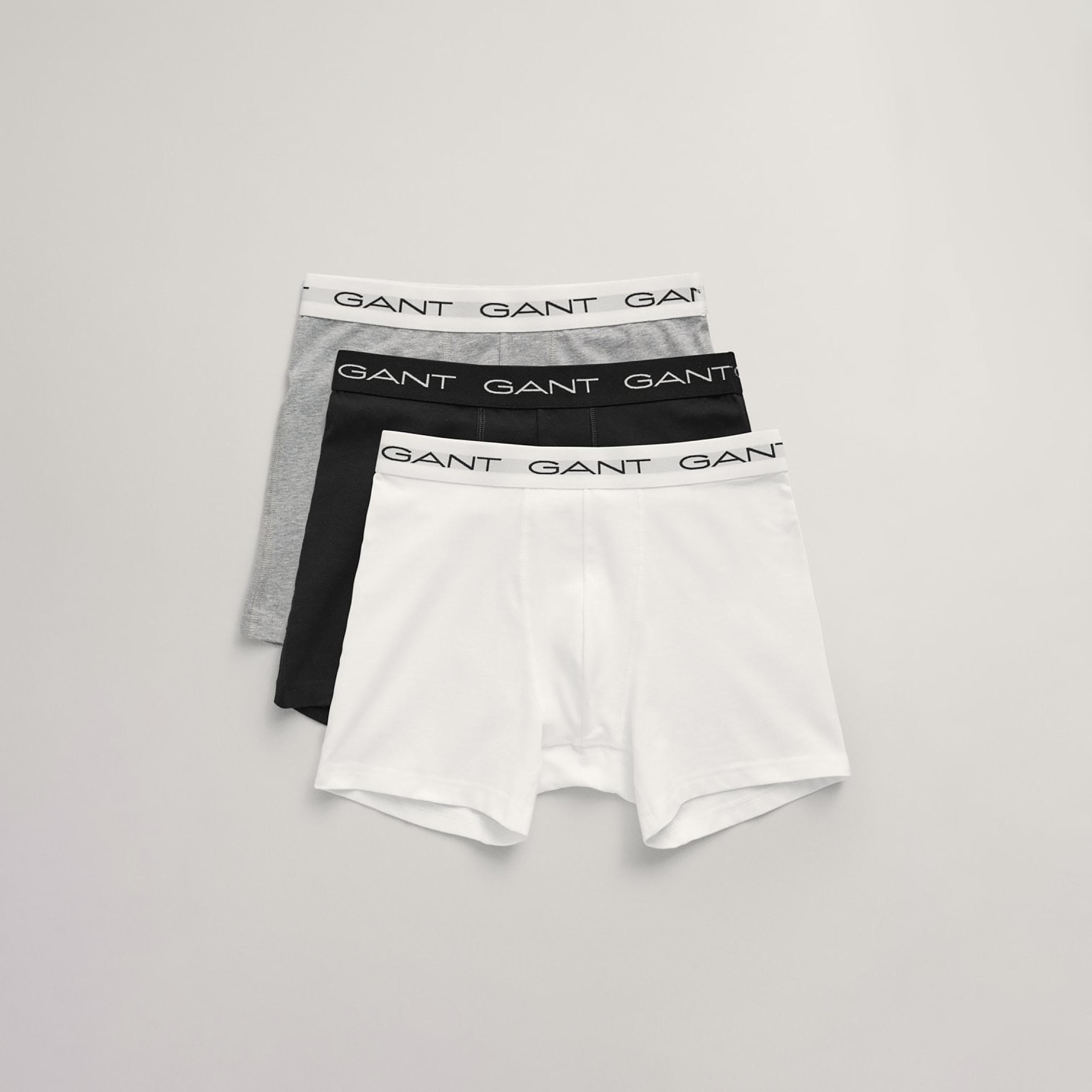 Gant Pack of 3 Branding Elasticated Waist Boxer Briefs-men-clothing-innerwear-underwear-image-1