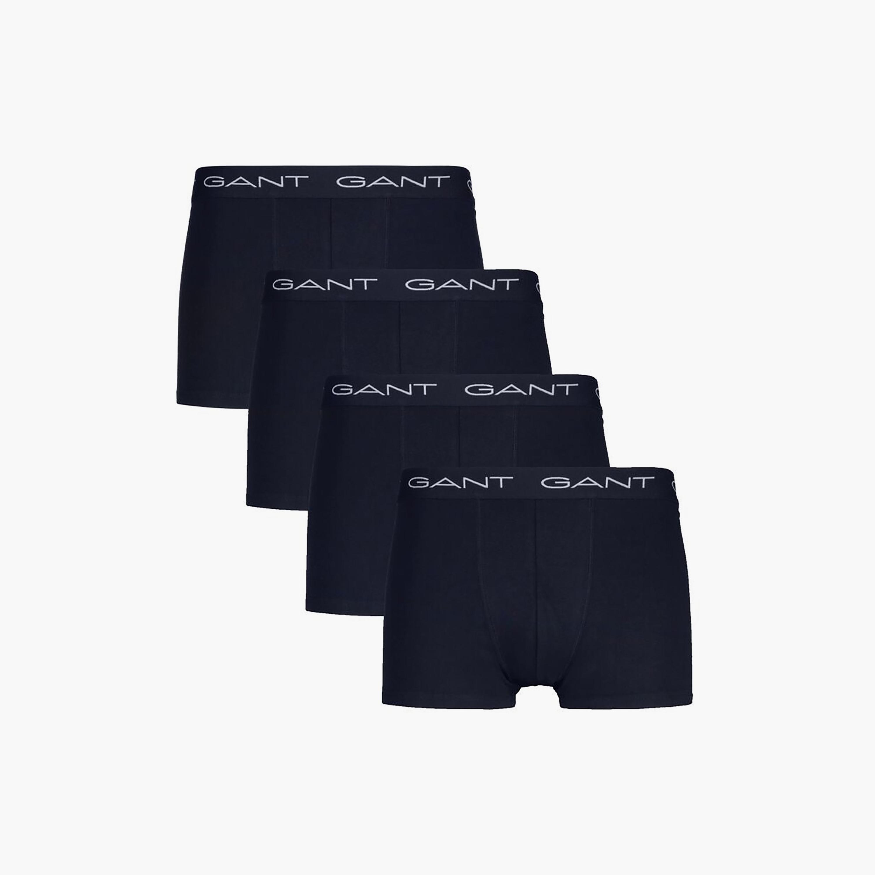 Gant Pack of 4 Mid-Rise Branding Elasticated Waistband Men Trunks-men-clothing-innerwear-underwear-image-1