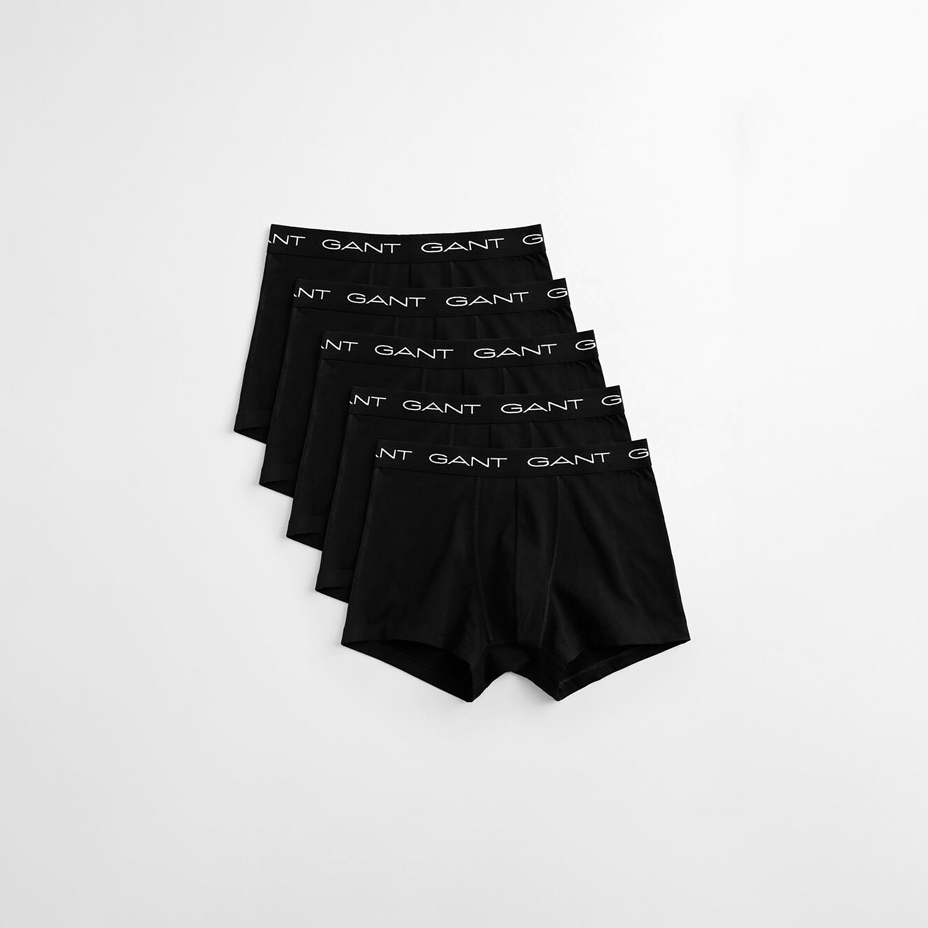 مجموعة غانت مكونة من 5 سراويل داخلية للرجال بطباعة علامة تجارية منخفضة الارتفاع-men-clothing-innerwear-underwear-image-1
