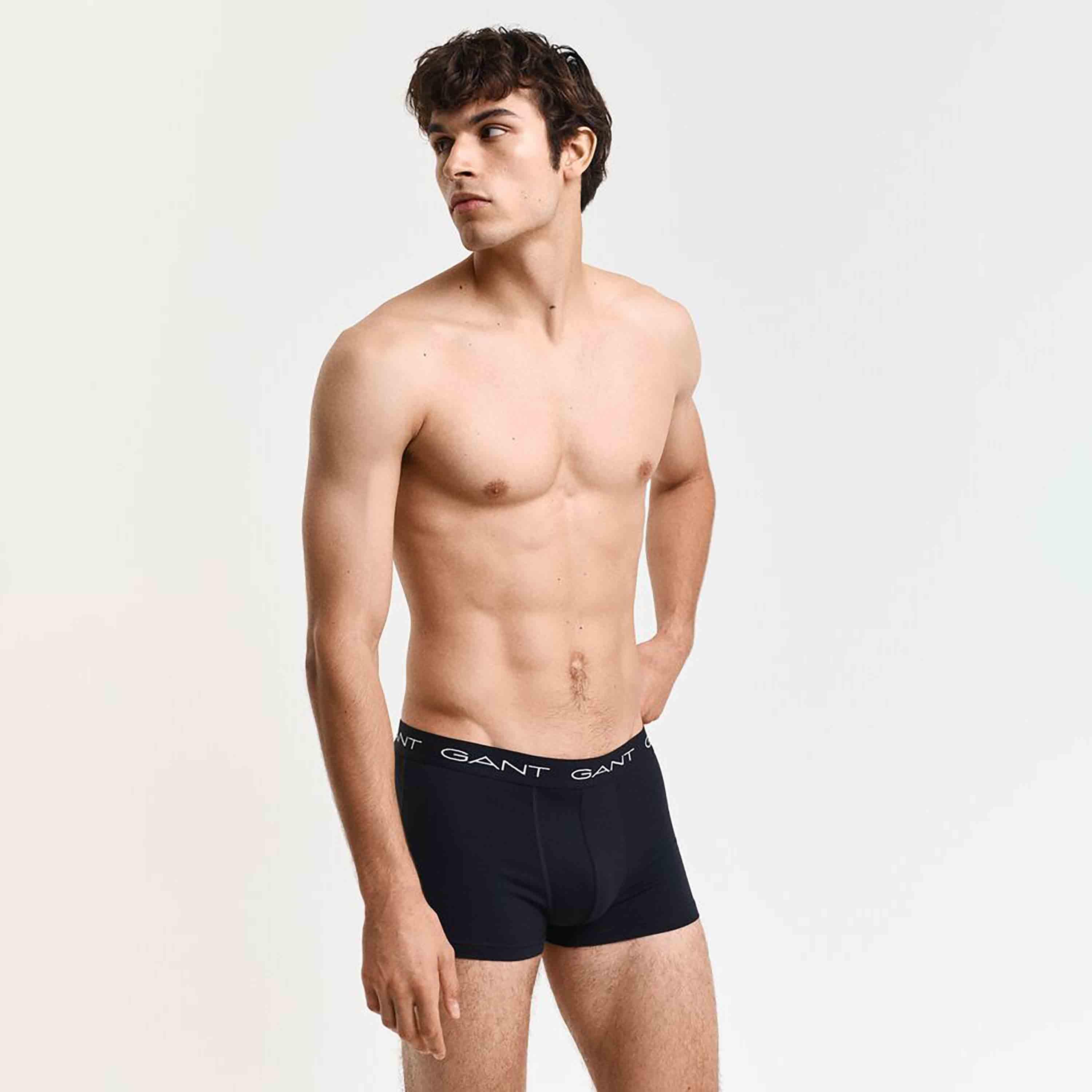 مجموعة غانت مكونة من 5 سراويل داخلية للرجال بطباعة علامة تجارية منخفضة الارتفاع-men-clothing-innerwear-underwear-image-2