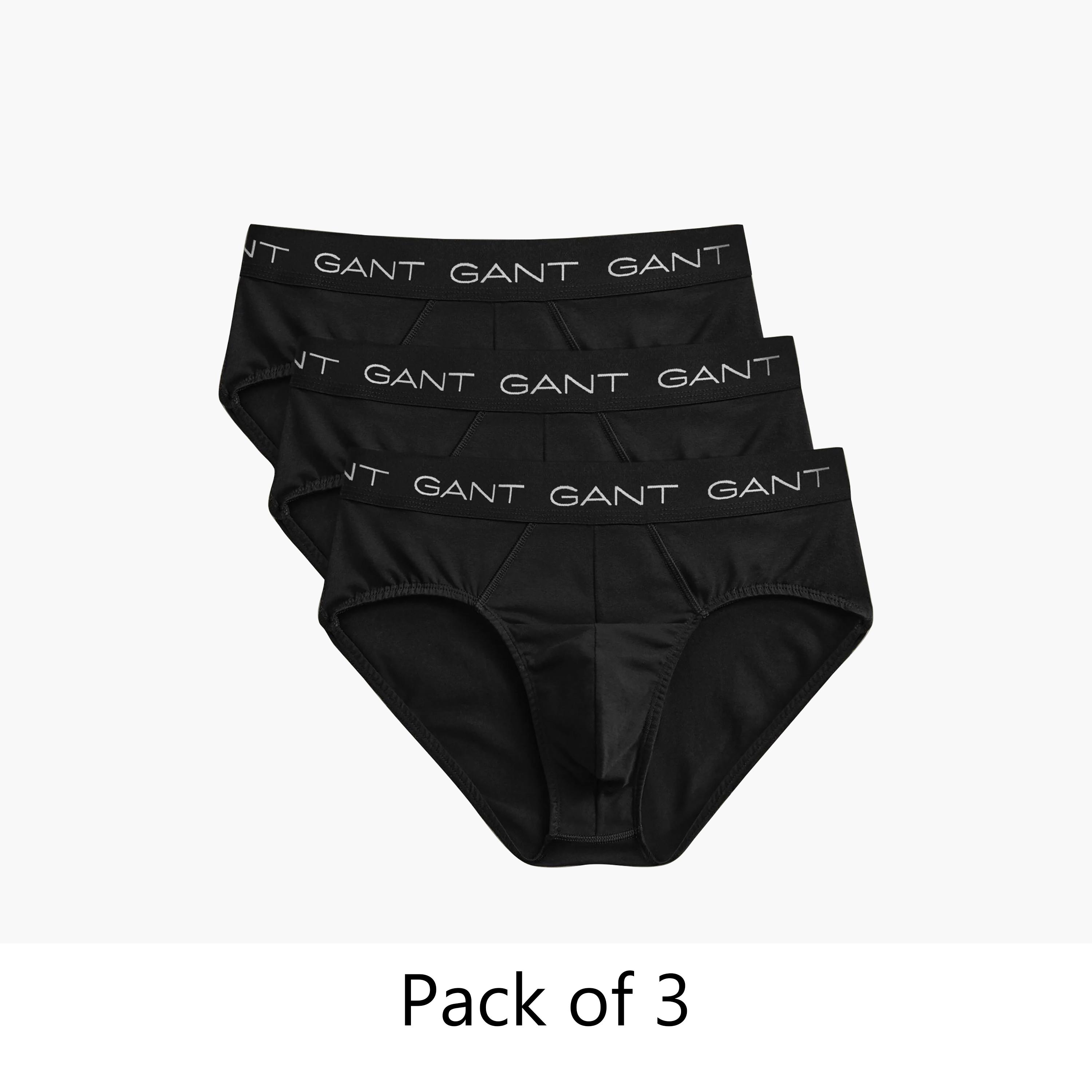 عبوة من 3 سراويل داخلية رجالية بخصر متوسط بطبعة شعار الماركة من جانت-men-clothing-innerwear-underwear-image-1