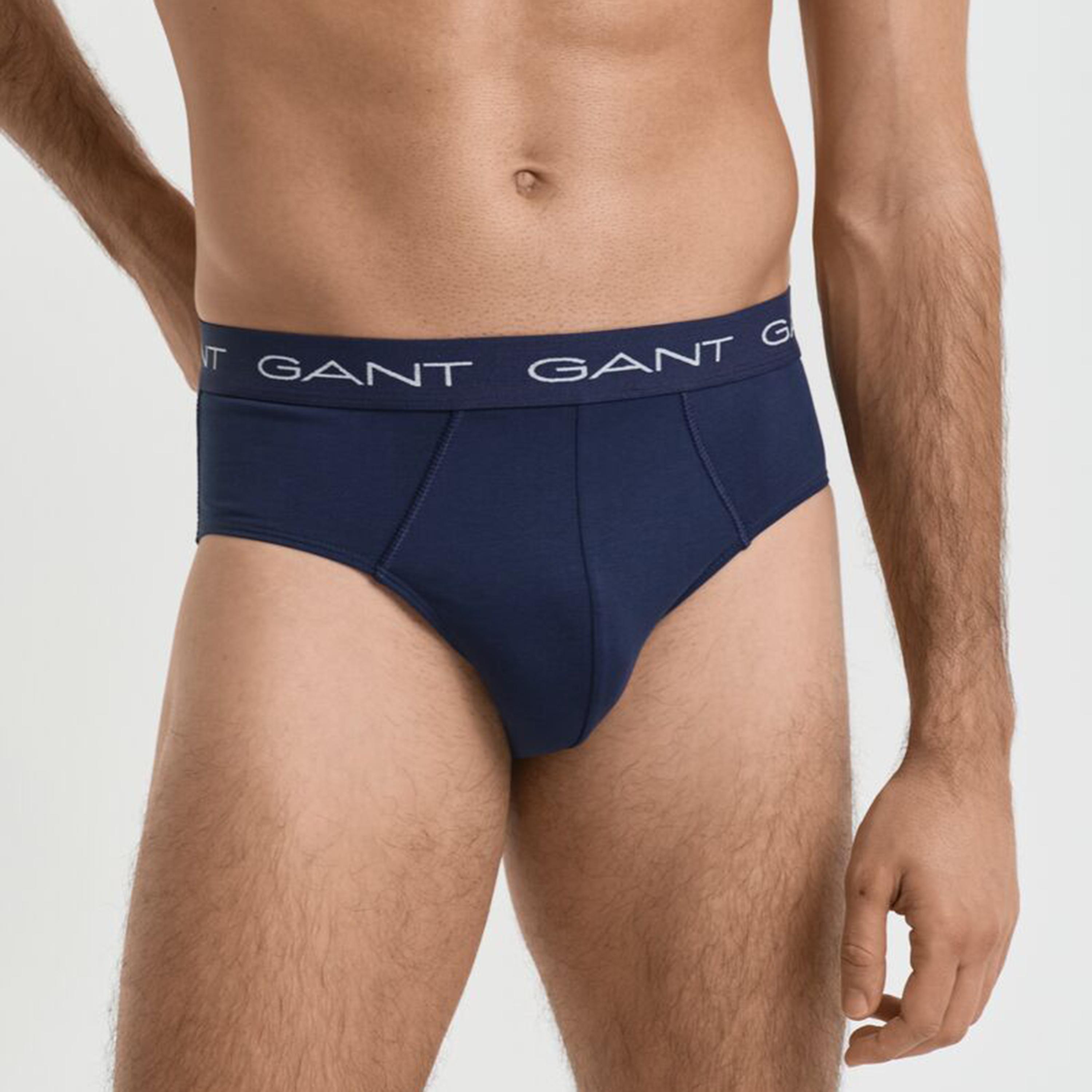 عبوة من 3 سراويل داخلية رجالية بخصر متوسط بطبعة شعار الماركة من جانت-men-clothing-innerwear-underwear-image-7