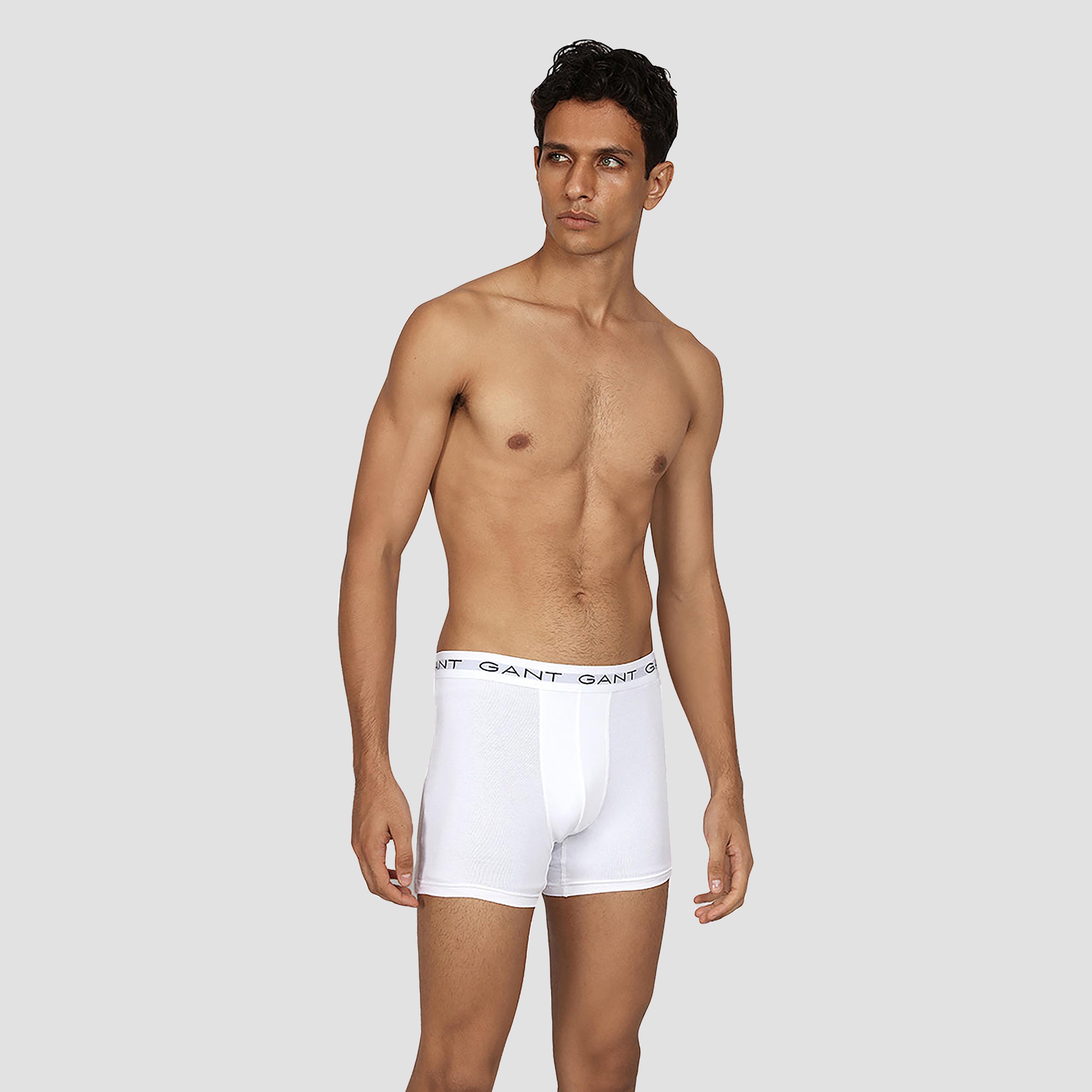 عبوة من 3 سراويل بوكسر داخلية رجالية بخصر متوسط بطبعة شعار الماركة من جانت-men-clothing-innerwear-underwear-image-2