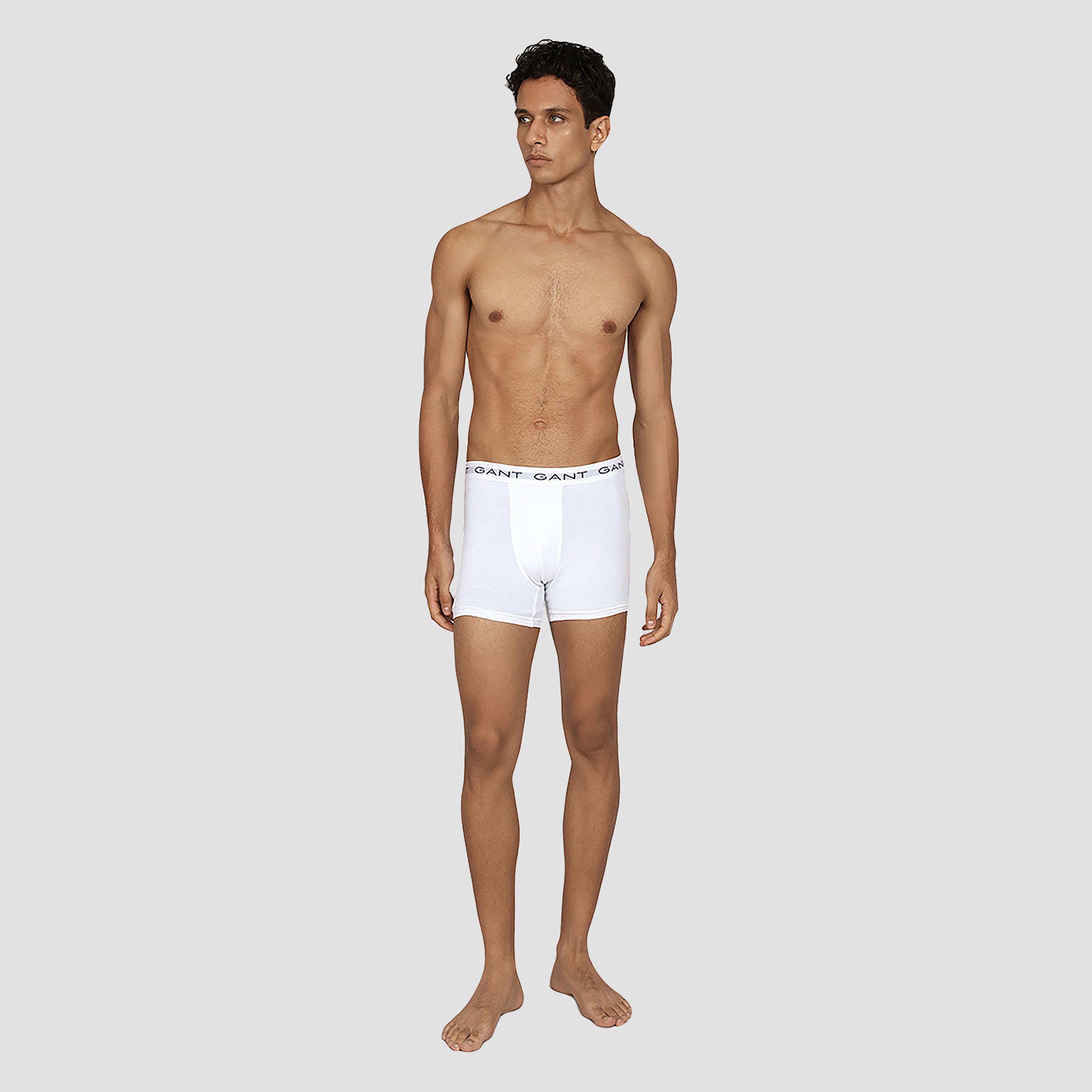 عبوة من 3 سراويل بوكسر داخلية رجالية بخصر متوسط بطبعة شعار الماركة من جانت-men-clothing-innerwear-underwear-image-3