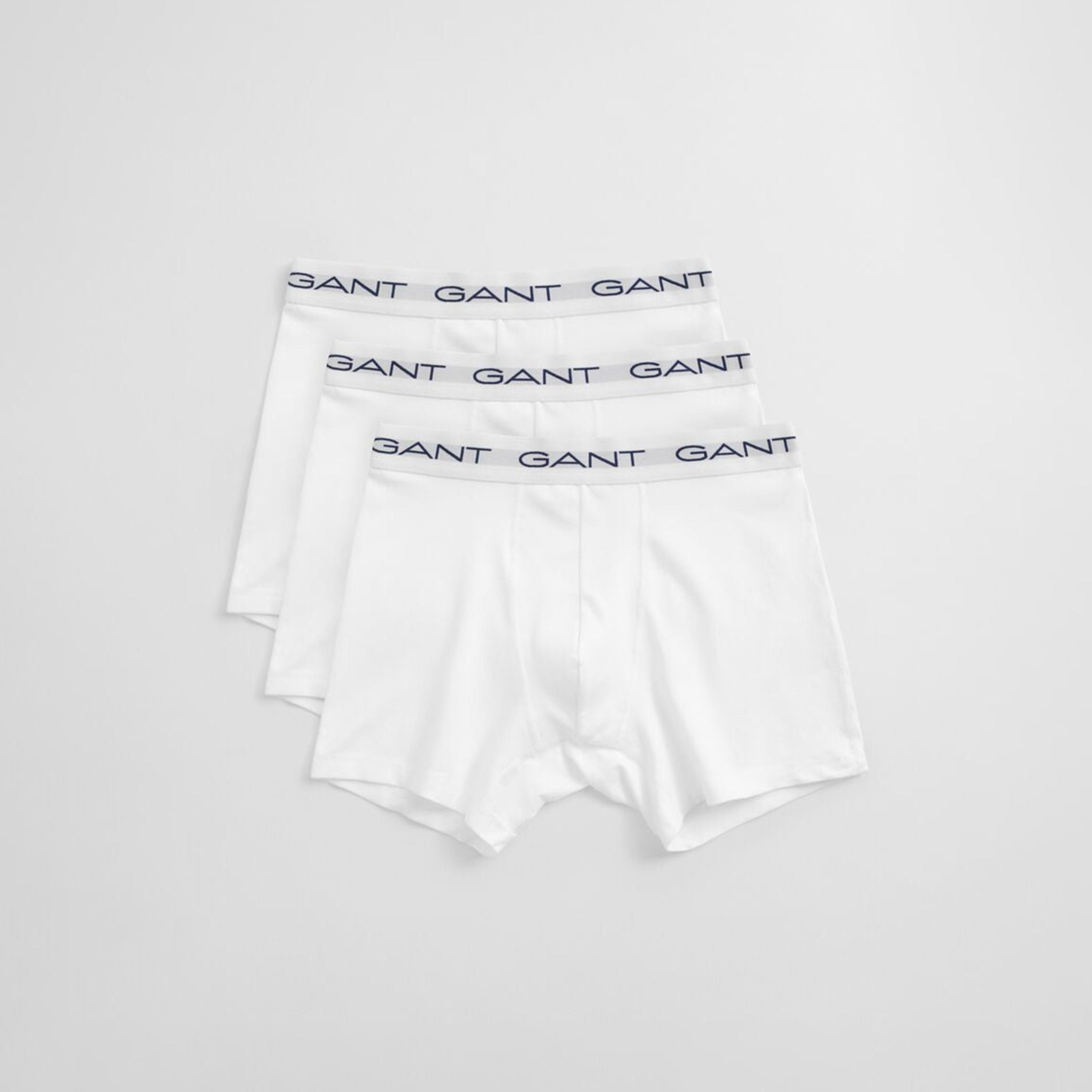 Gant Pack of 3 Mid-Rise Brand Print Waistband Men's Boxer Briefs-men-clothing-innerwear-underwear-image-1