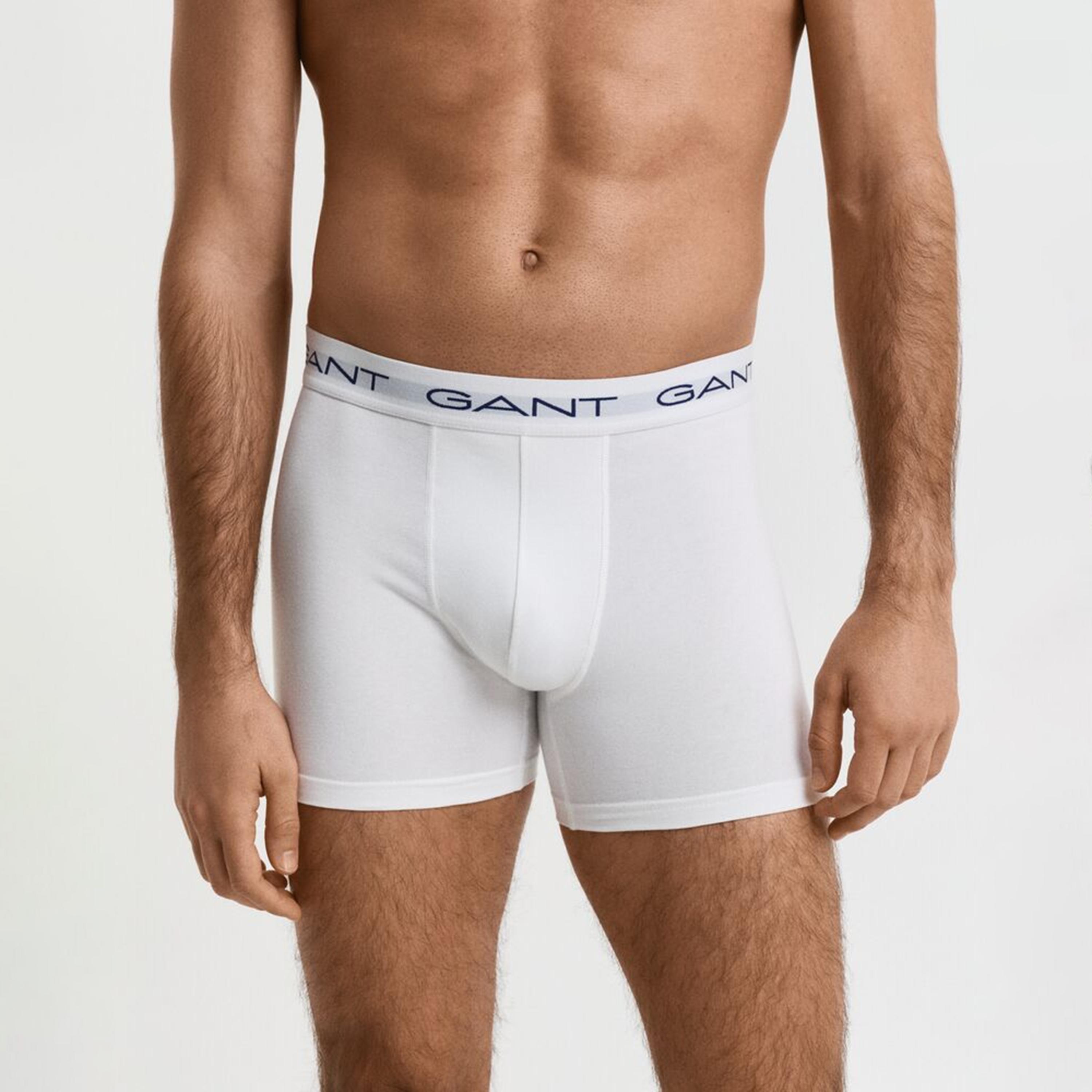 Gant Pack of 3 Mid-Rise Brand Print Waistband Men's Boxer Briefs-men-clothing-innerwear-underwear-image-3