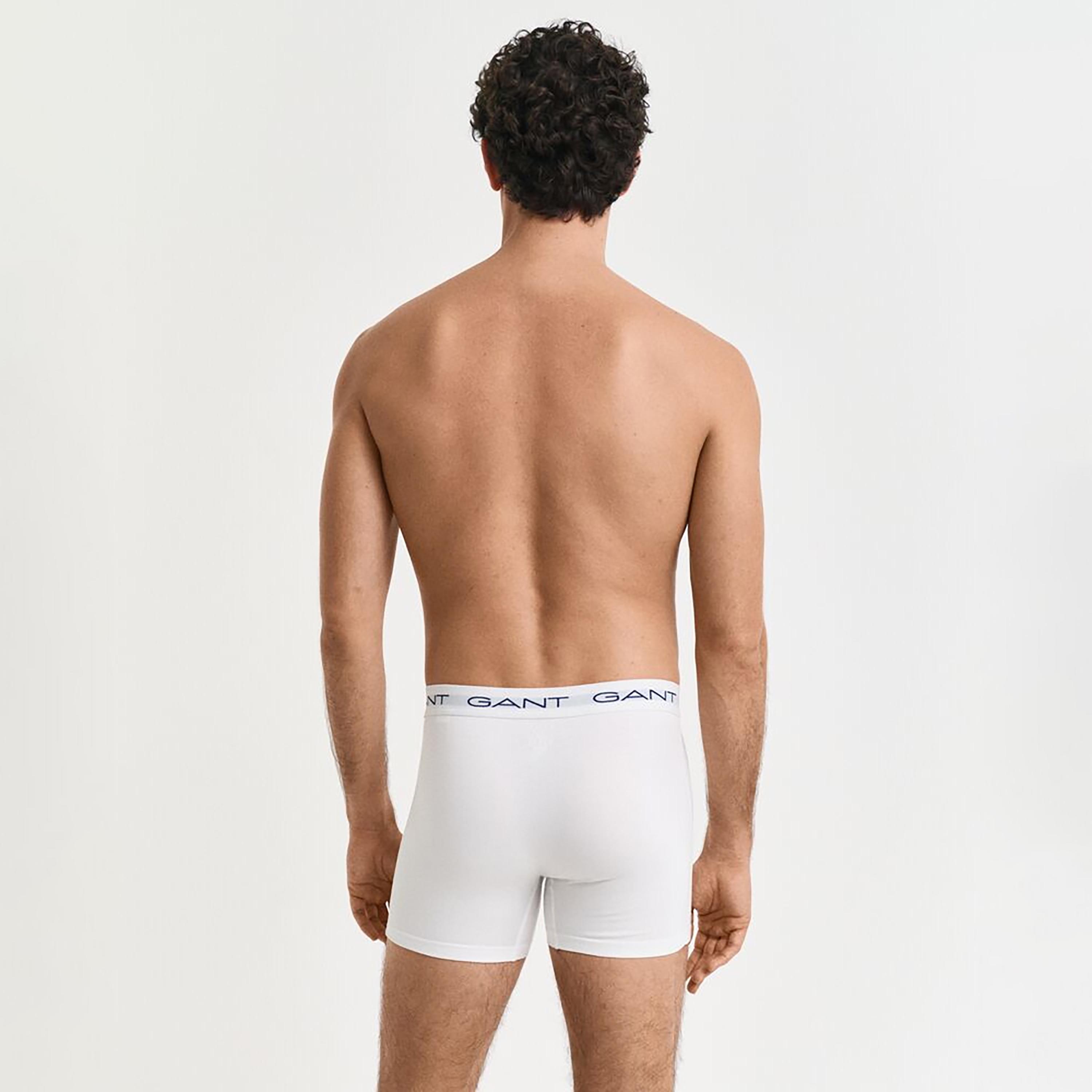Gant Pack of 3 Mid-Rise Brand Print Waistband Men's Boxer Briefs-men-clothing-innerwear-underwear-image-4