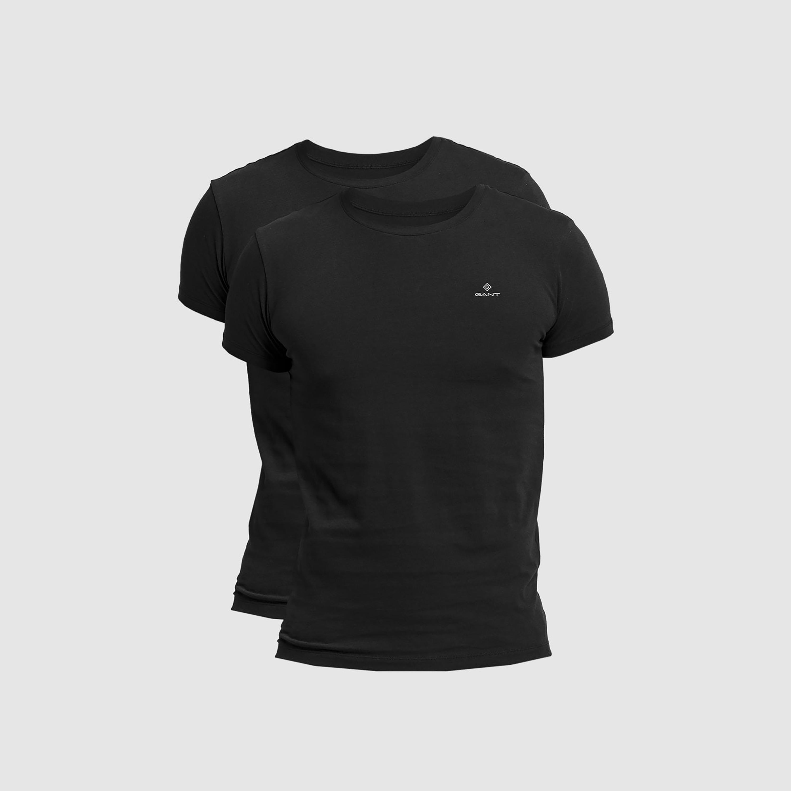 مجموعة جانت مكونة من 2 تي شيرت سادة بياقة دائرية وأكمام قصيرة-men-clothing-tshirtsandpolos-tshirts-image-1