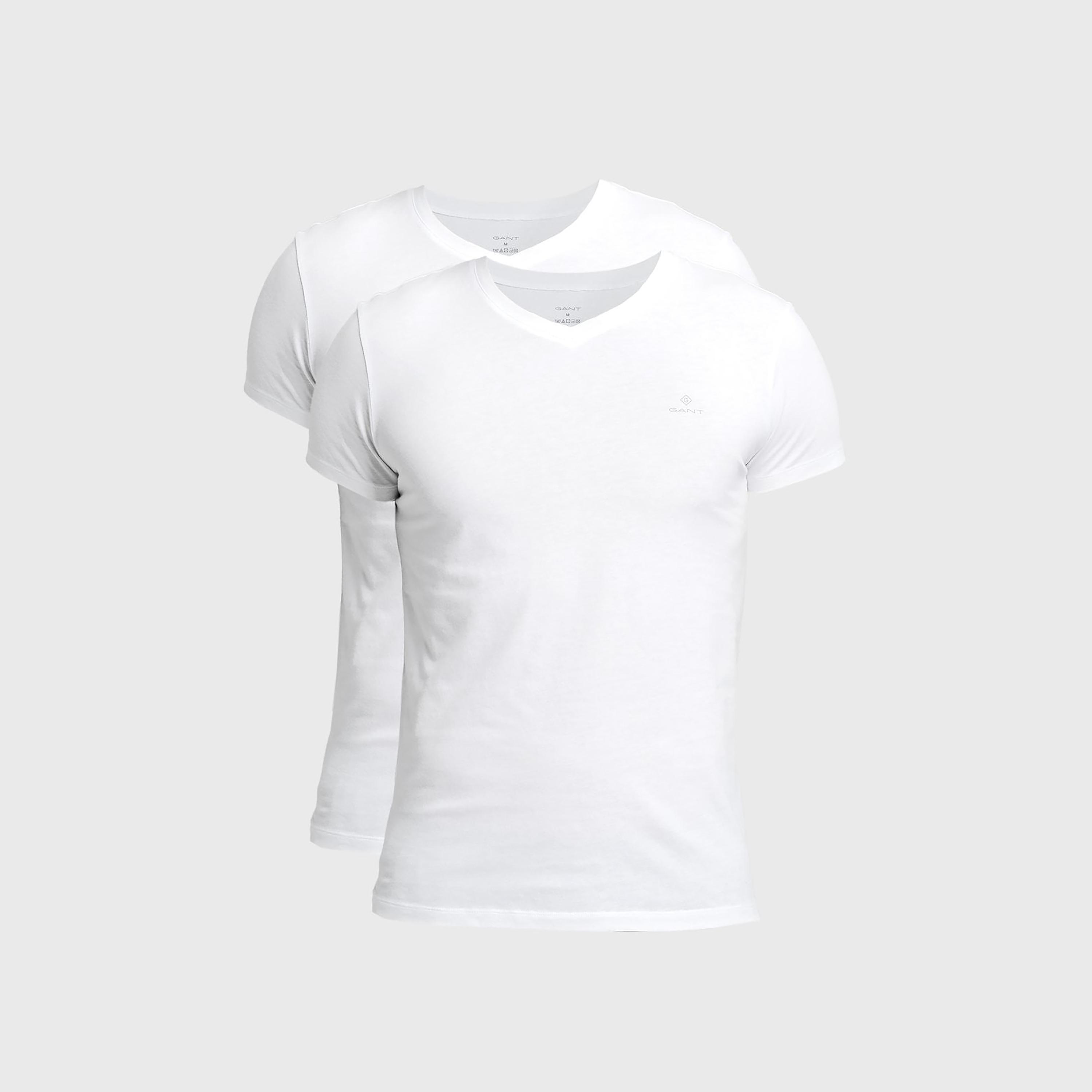 مجموعة جانت مكونة من 2 تي شيرت سادة بأكمام قصيرة والرقبة الخامسة-men-clothing-tshirtsandpolos-tshirts-image-4