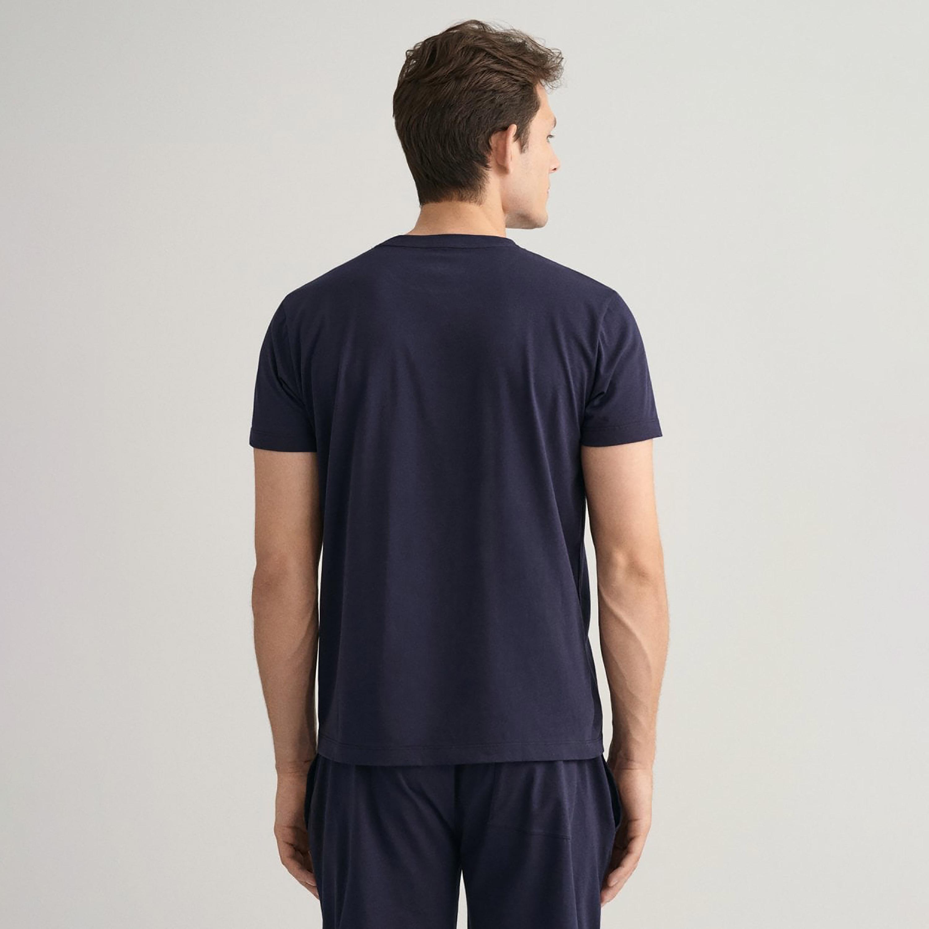 تي-شيرت من جانت لوجو طباعة طاقم الرقبة بأكمام قصيرة ورقبة دائرية-men-clothing-tshirtsandpolos-tshirts-image-4