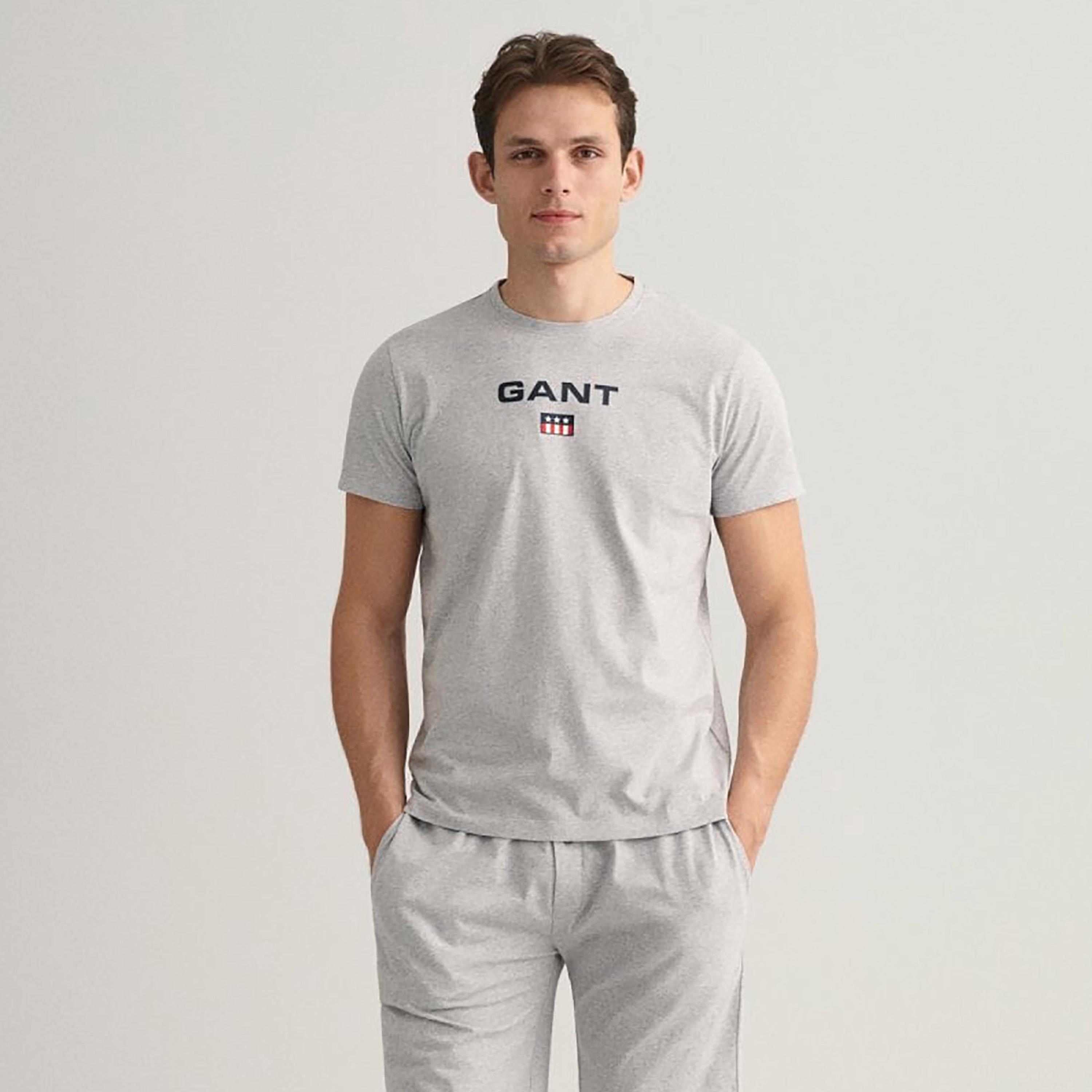 Gant Logo Print Crew Neck Short Sleeves T-Shirt-men-clothing-tshirtsandpolos-tshirts-image-1