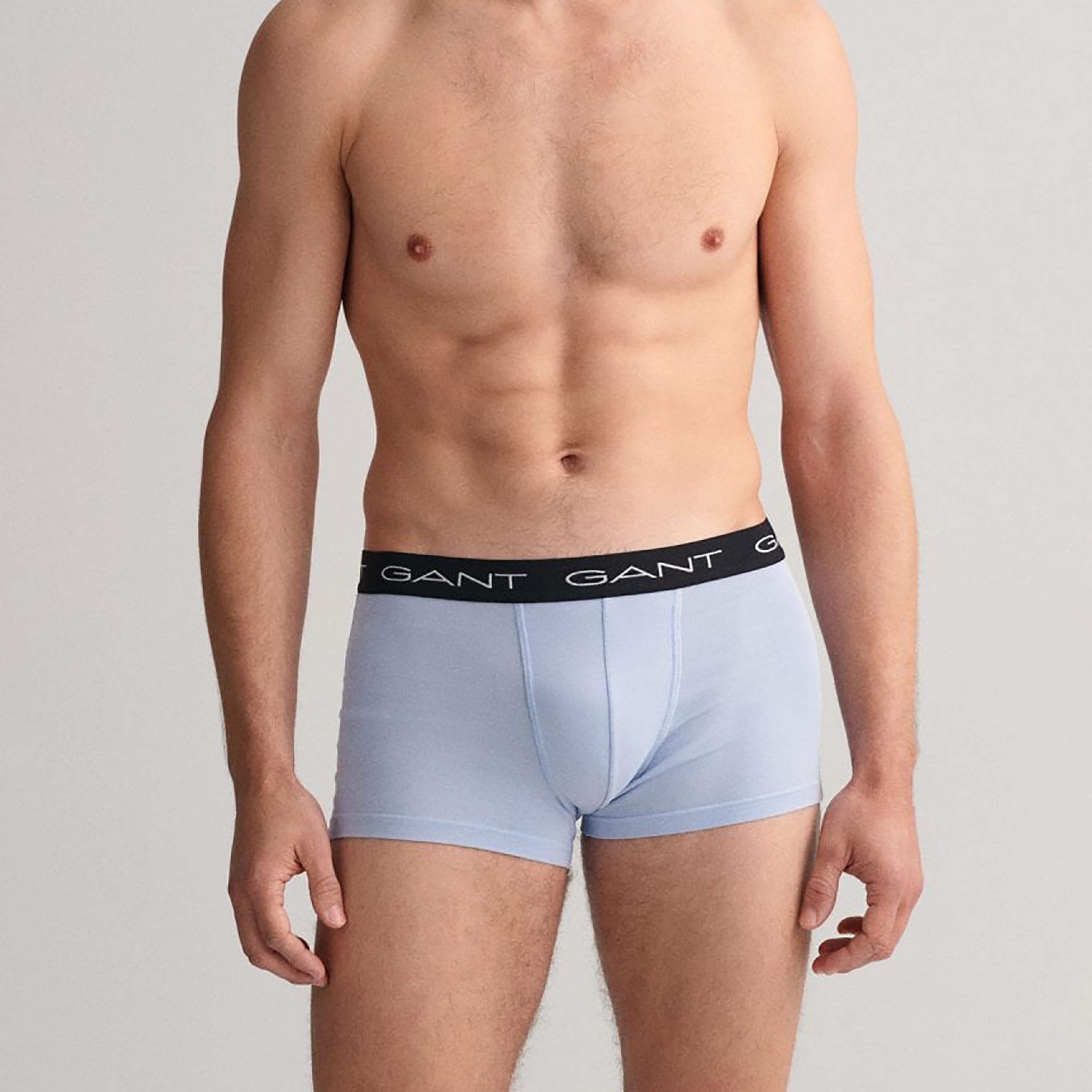 Gant Pack of 3 Branding Elasticated Waist Trunks-men-clothing-innerwear-underwear-image-2