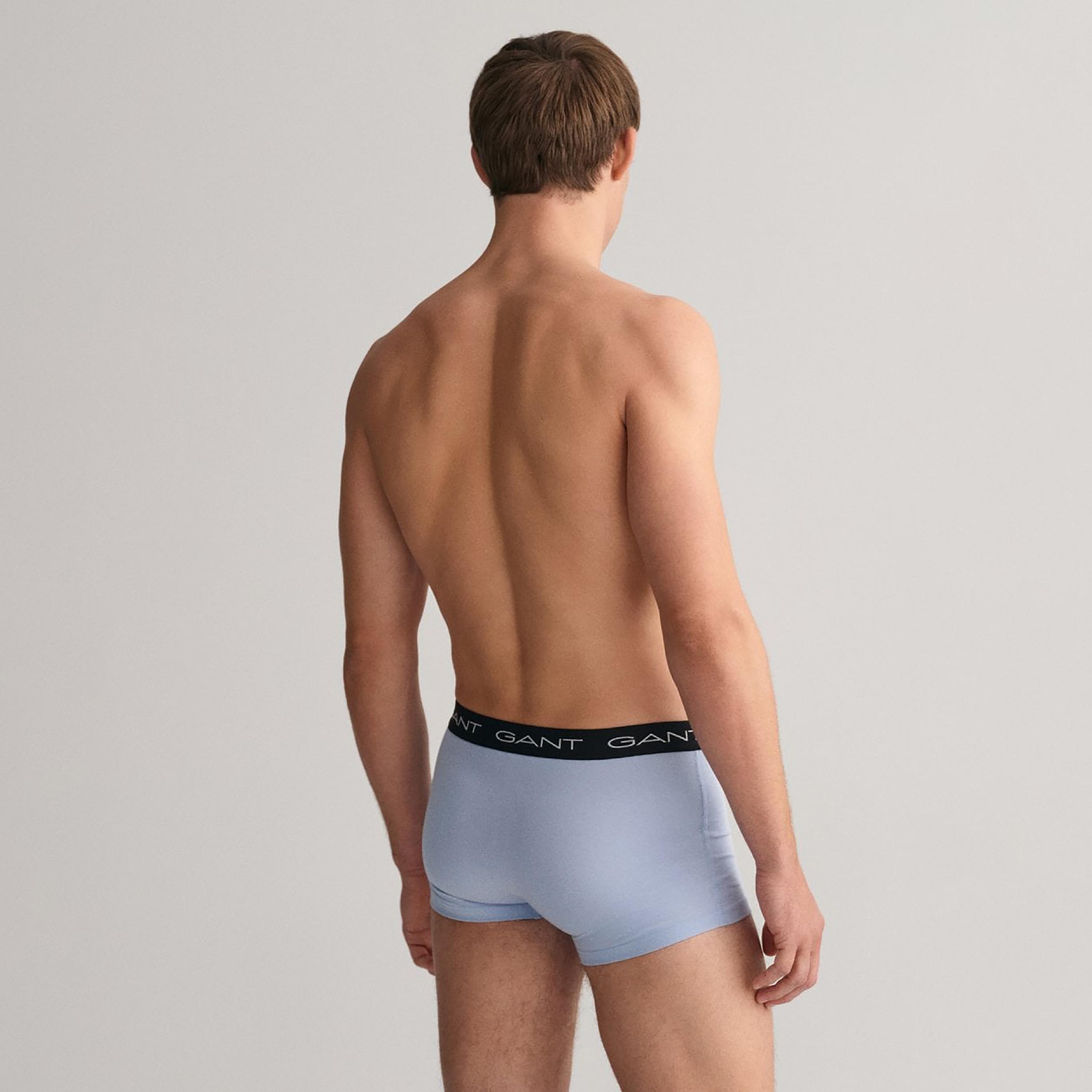 Gant Pack of 3 Branding Elasticated Waist Trunks-men-clothing-innerwear-underwear-image-4
