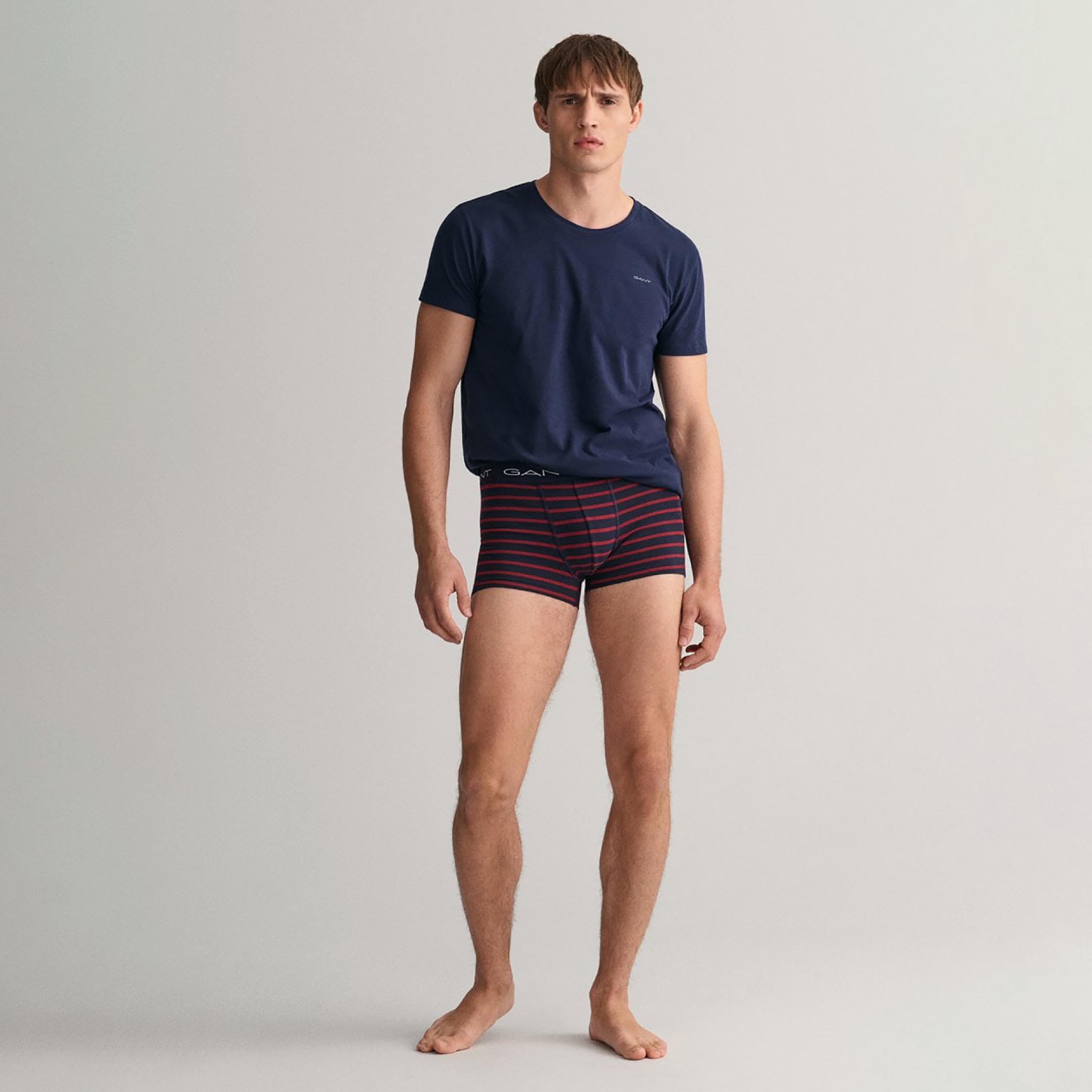 Gant Pack of 3 Branding Elasticated Waist Trunks-men-clothing-innerwear-underwear-image-3