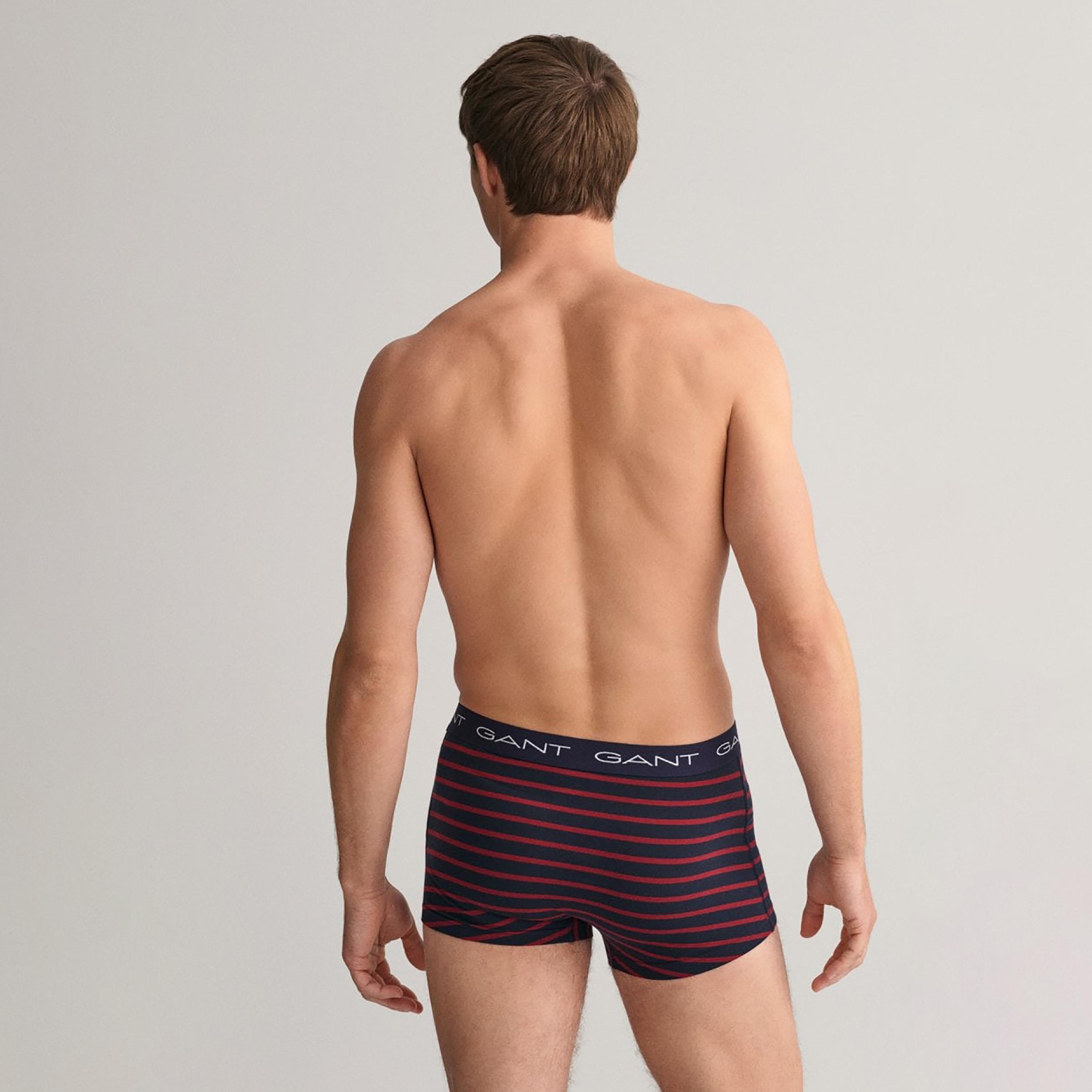 Gant Pack of 3 Branding Elasticated Waist Trunks-men-clothing-innerwear-underwear-image-4