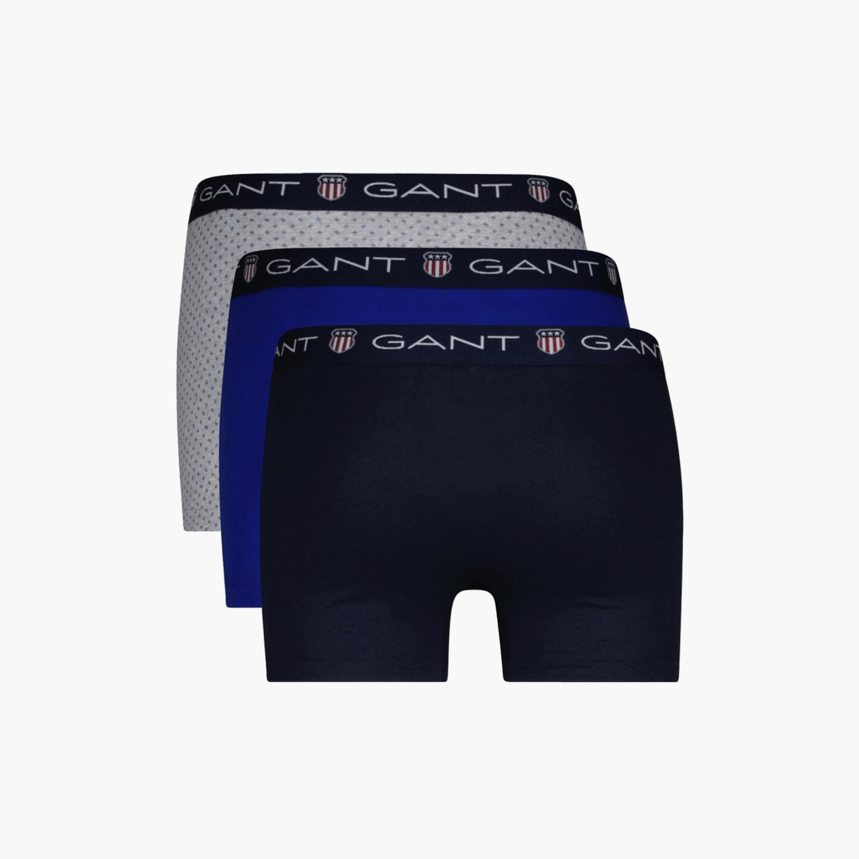 Gant Pack of 3 Branding Elasticated Waist Trunks-men-clothing-innerwear-underwear-image-2