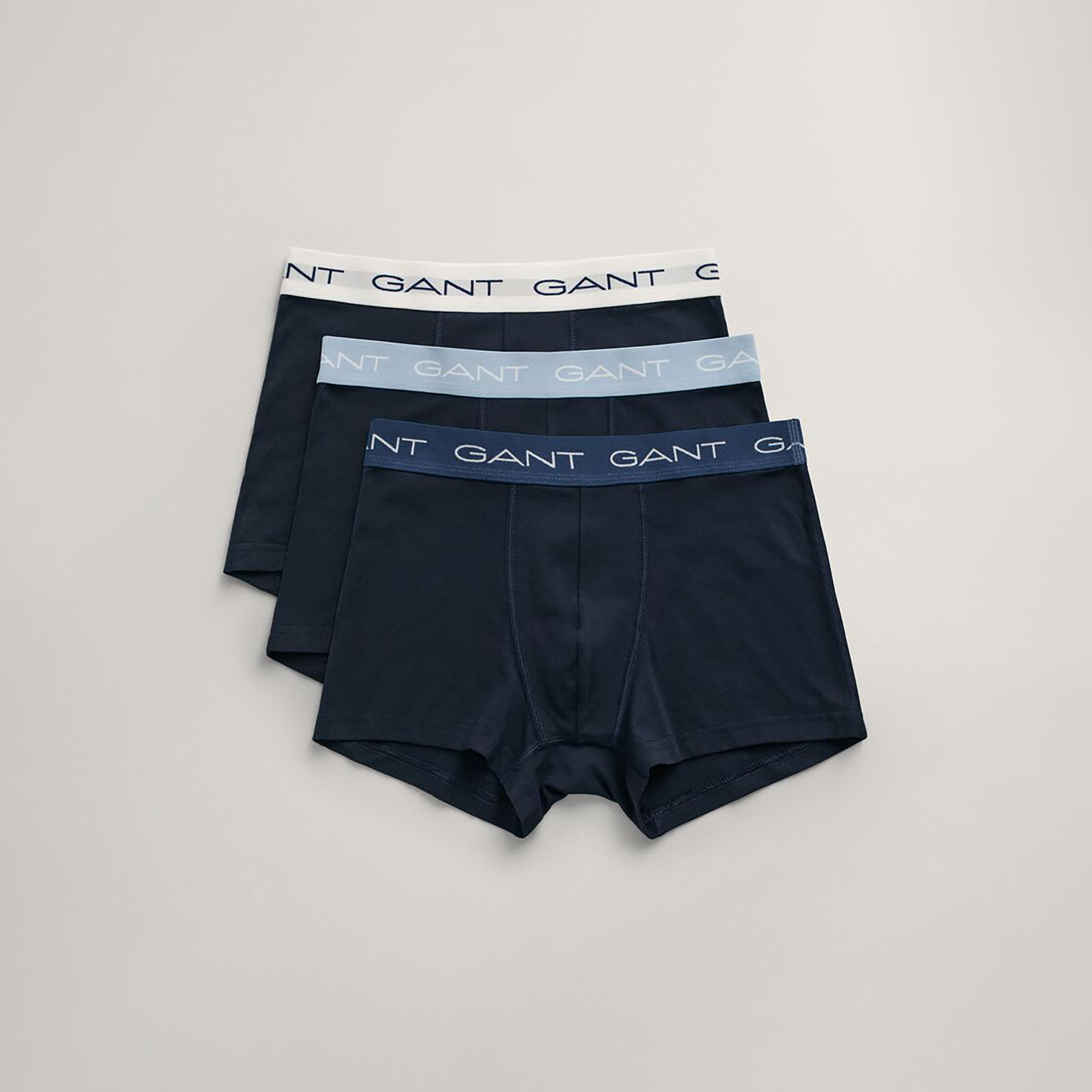 مجموعة غانت مكونة من 3 سراويل داخلية للرجال بحزام خصر مطاطي متوسطة الارتفاع-men-clothing-innerwear-underwear-image-2