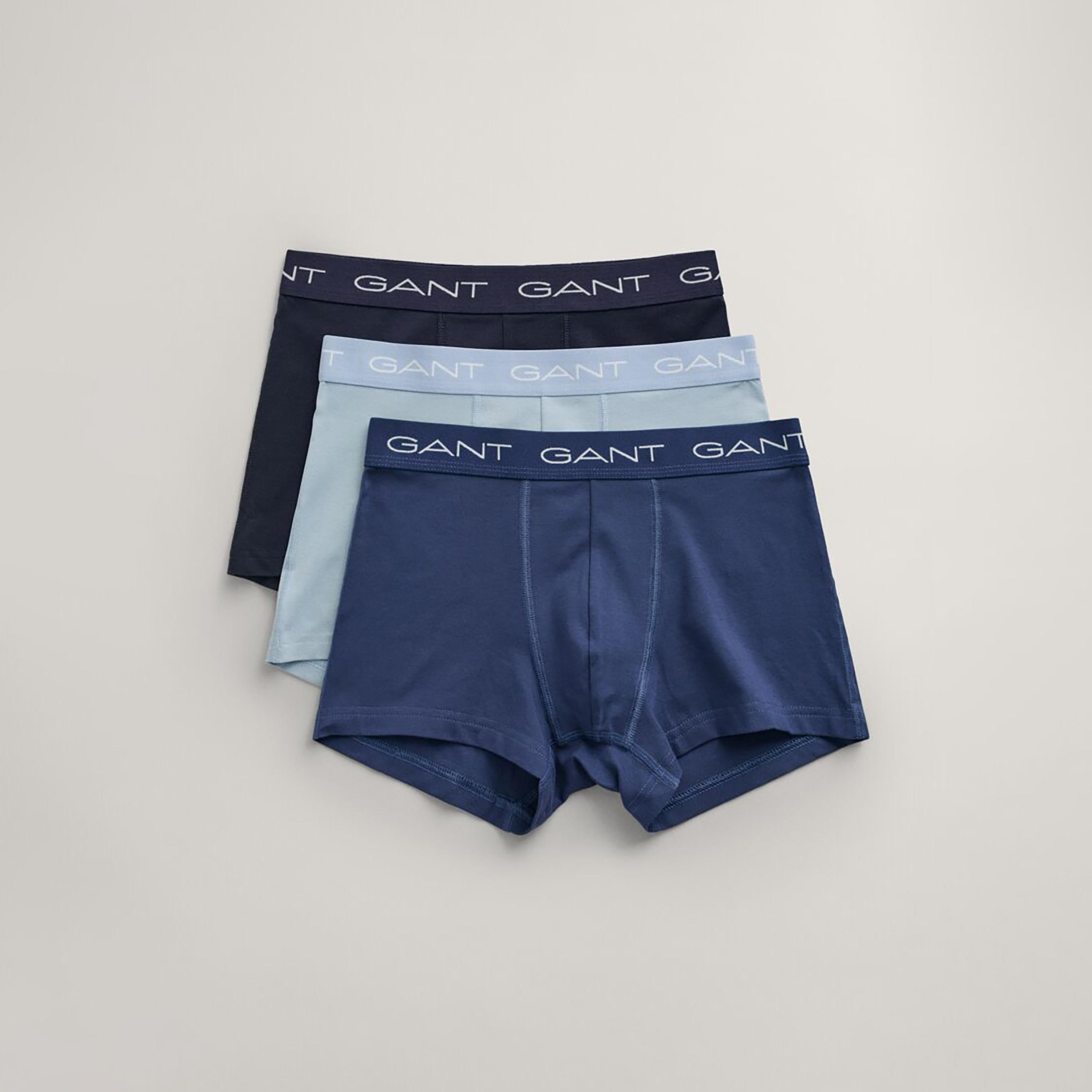 مجموعة غانت مكونة من 3 سراويل داخلية للرجال بحزام خصر مطاطي متوسطة الارتفاع-men-clothing-innerwear-underwear-image-1