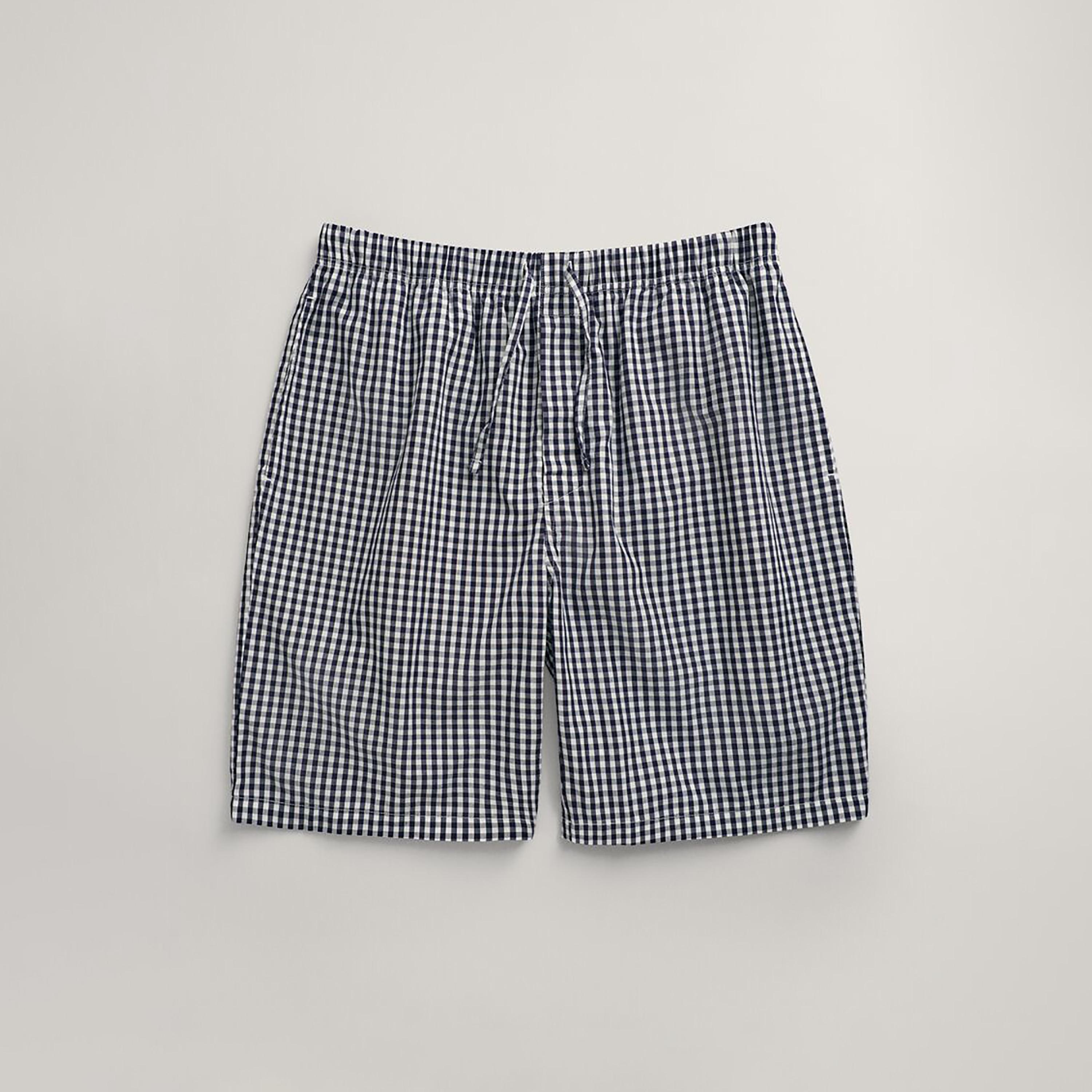 Gant Gingham Checks Mid-Rise Drawstring Closure Men Shorts-men-clothing-nightwear-pyjamaandshorts-image-3