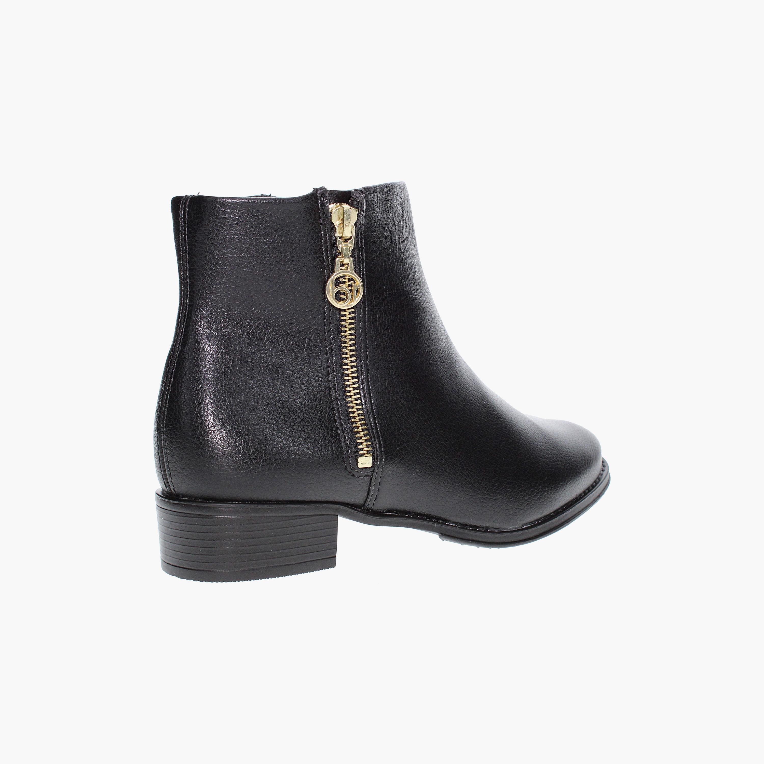 حذاء نسائي بكعب منخفض للكاحل مع سحاب للإغلاق من بيرا ريو-women-shoes-boots-image-3