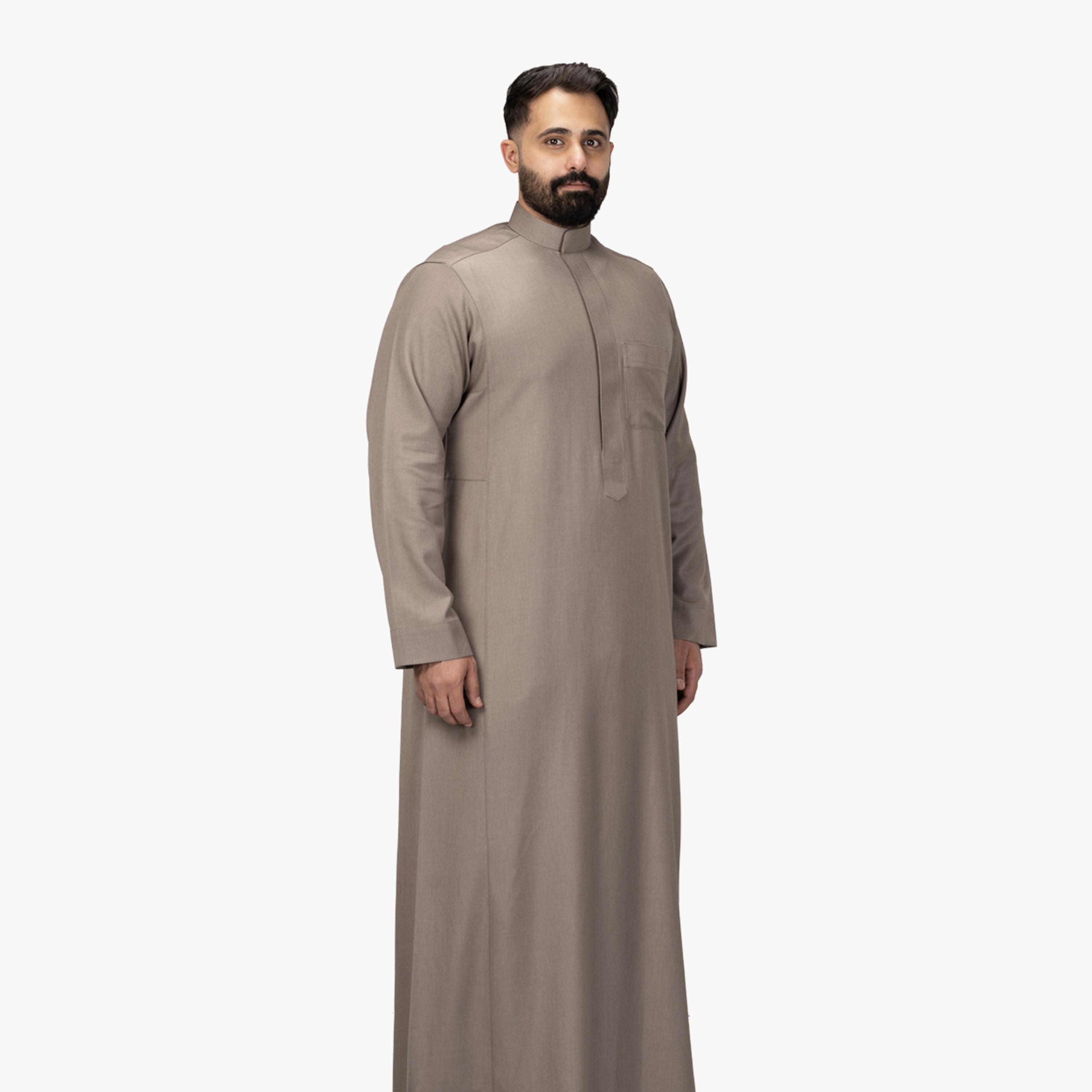 Drosh Baige Men's Thobe-men-arabicclothing-thobes-image-3