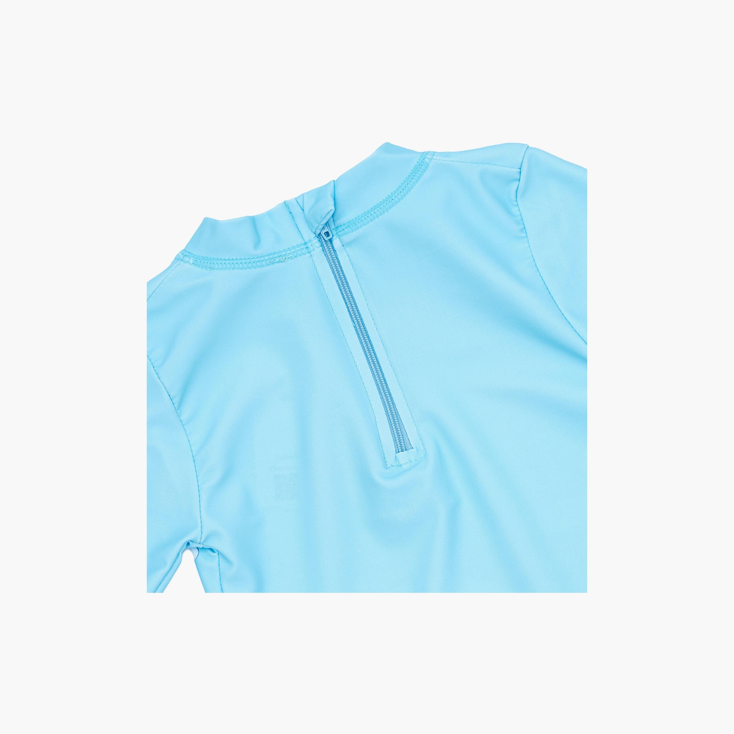 Babyqlo Beach Shark Printed Long Sleeves T-Shirt, Short with Cap-boys-clothing-swimwear-image-7