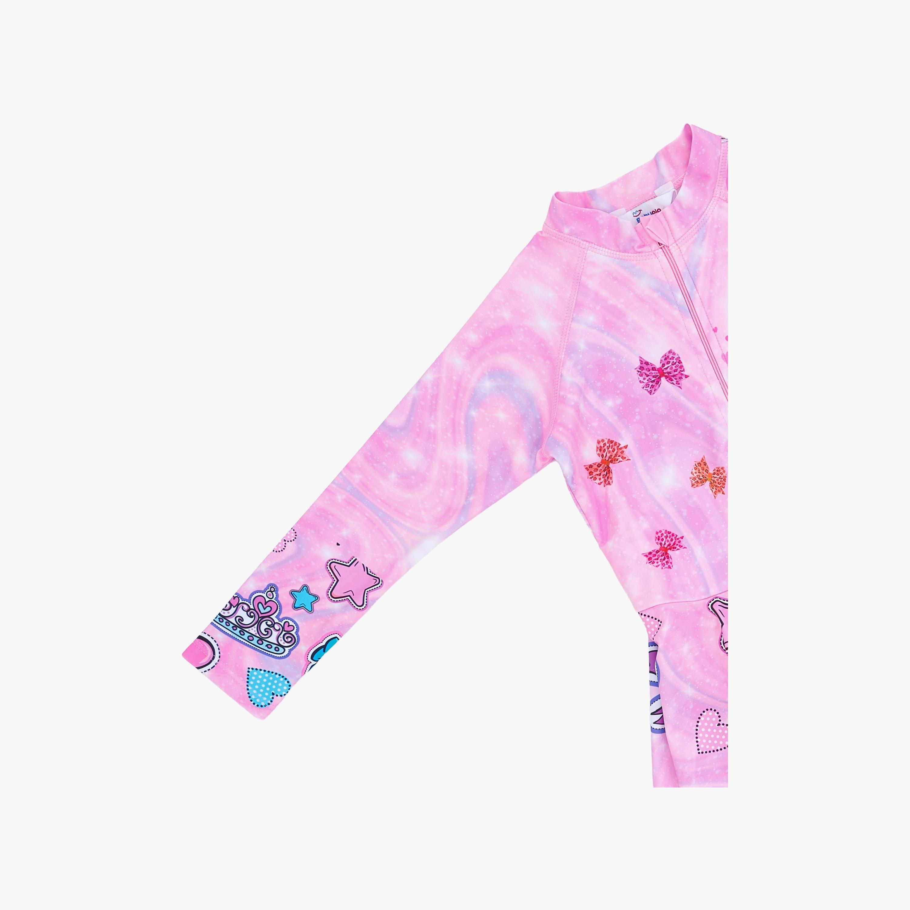 Babyqlo Princess Printed Long Sleeves Dress with Leggings-girls-clothing-swimwear-image-6