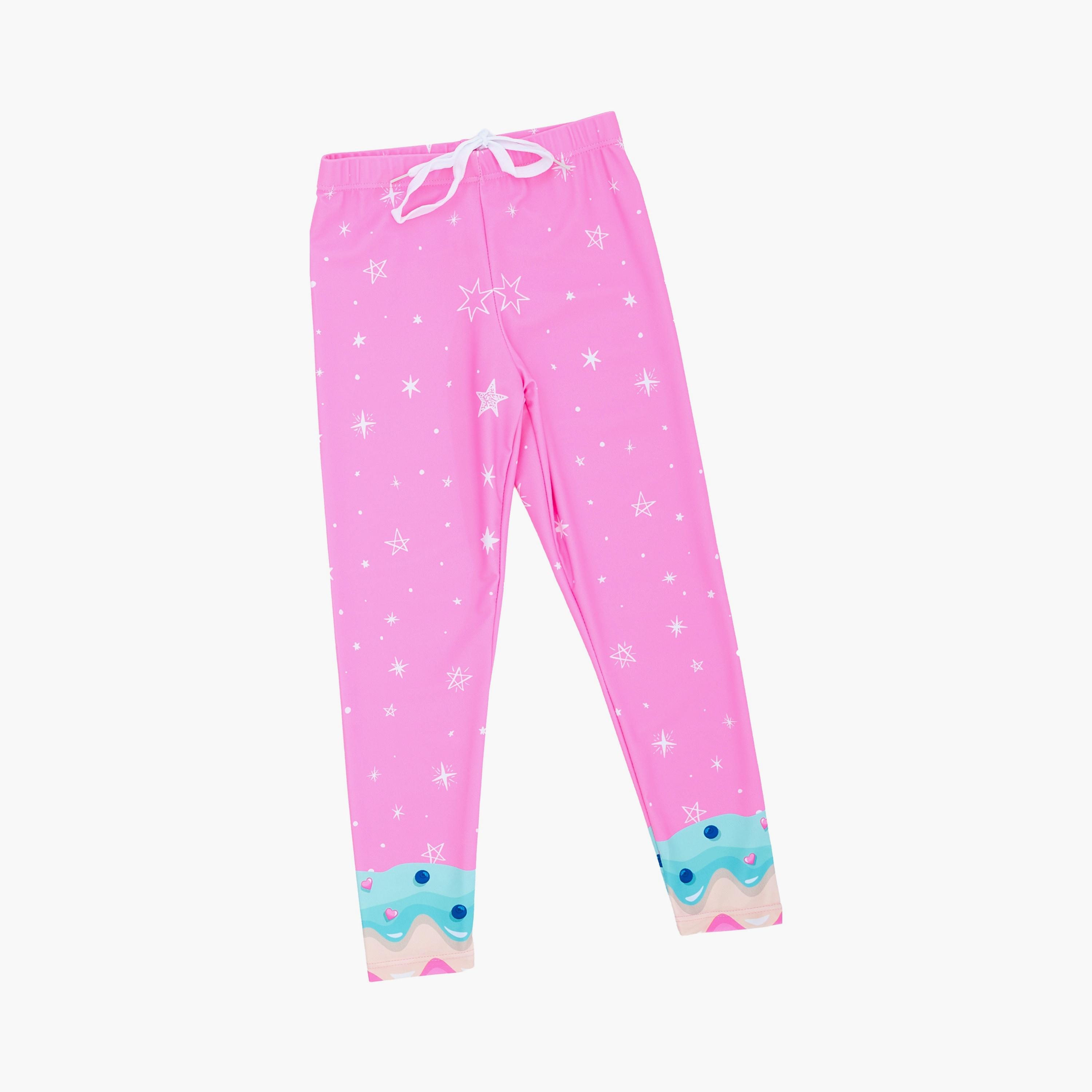 Babyqlo Unicorn Printed Long Sleeves Dress with Leggings-girls-clothing-swimwear-image-4