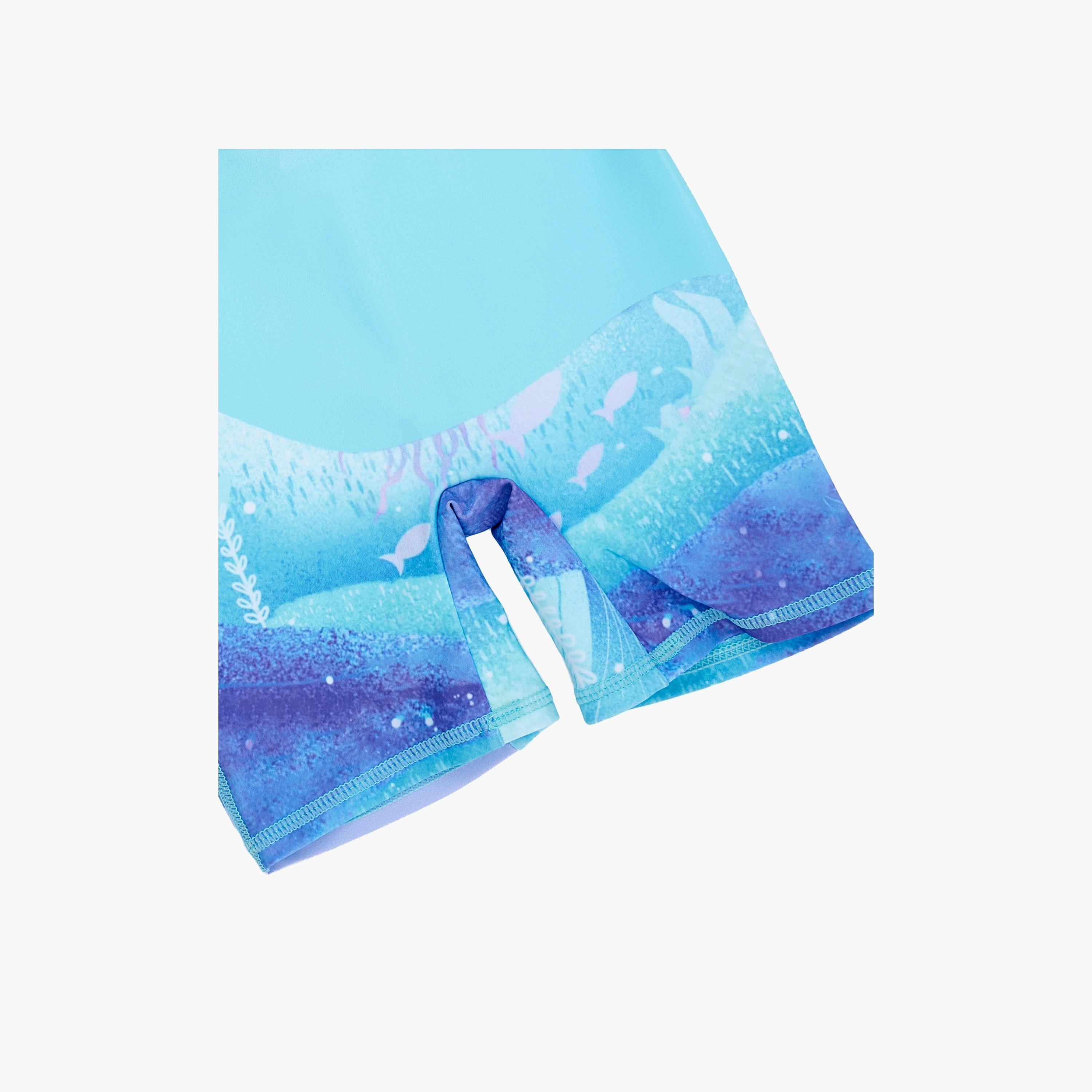 Babyqlo Mermaid Printed Short Sleeves Swimsuit-girls-clothing-swimwear-image-6