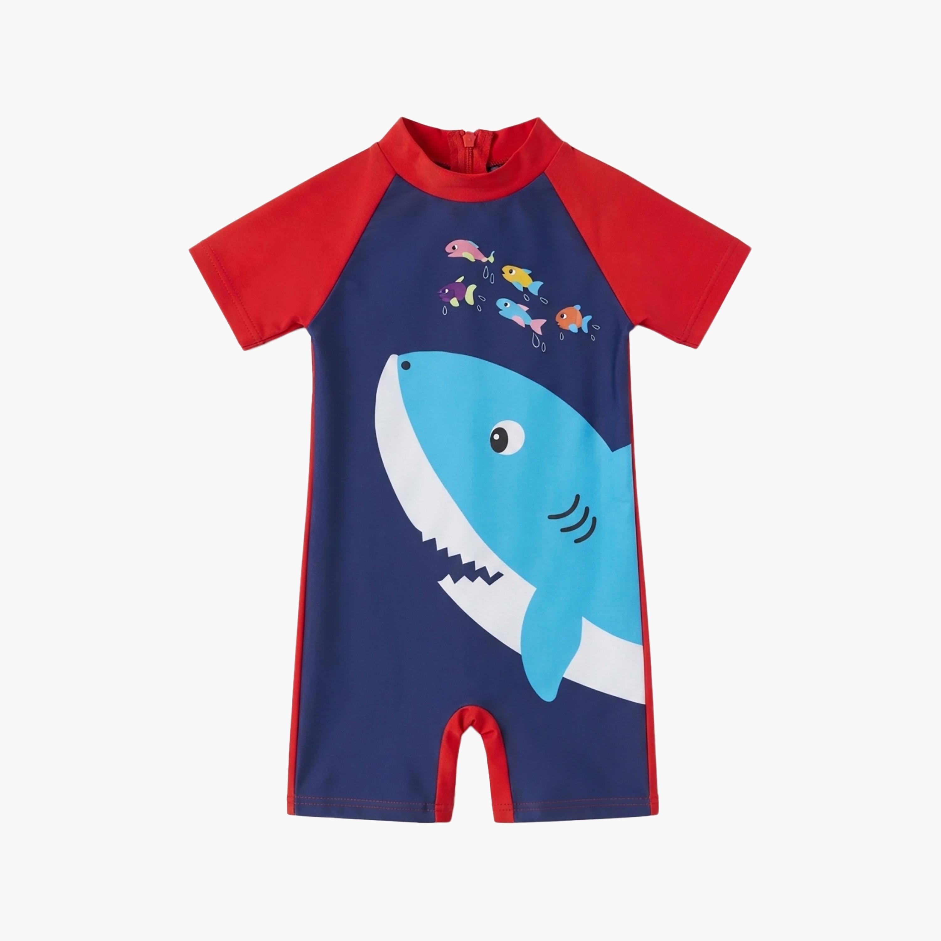 مايوه بأكمام قصيرة بطبعة جرافيك من بيبيكلو-boys-clothing-swimwear-image-4