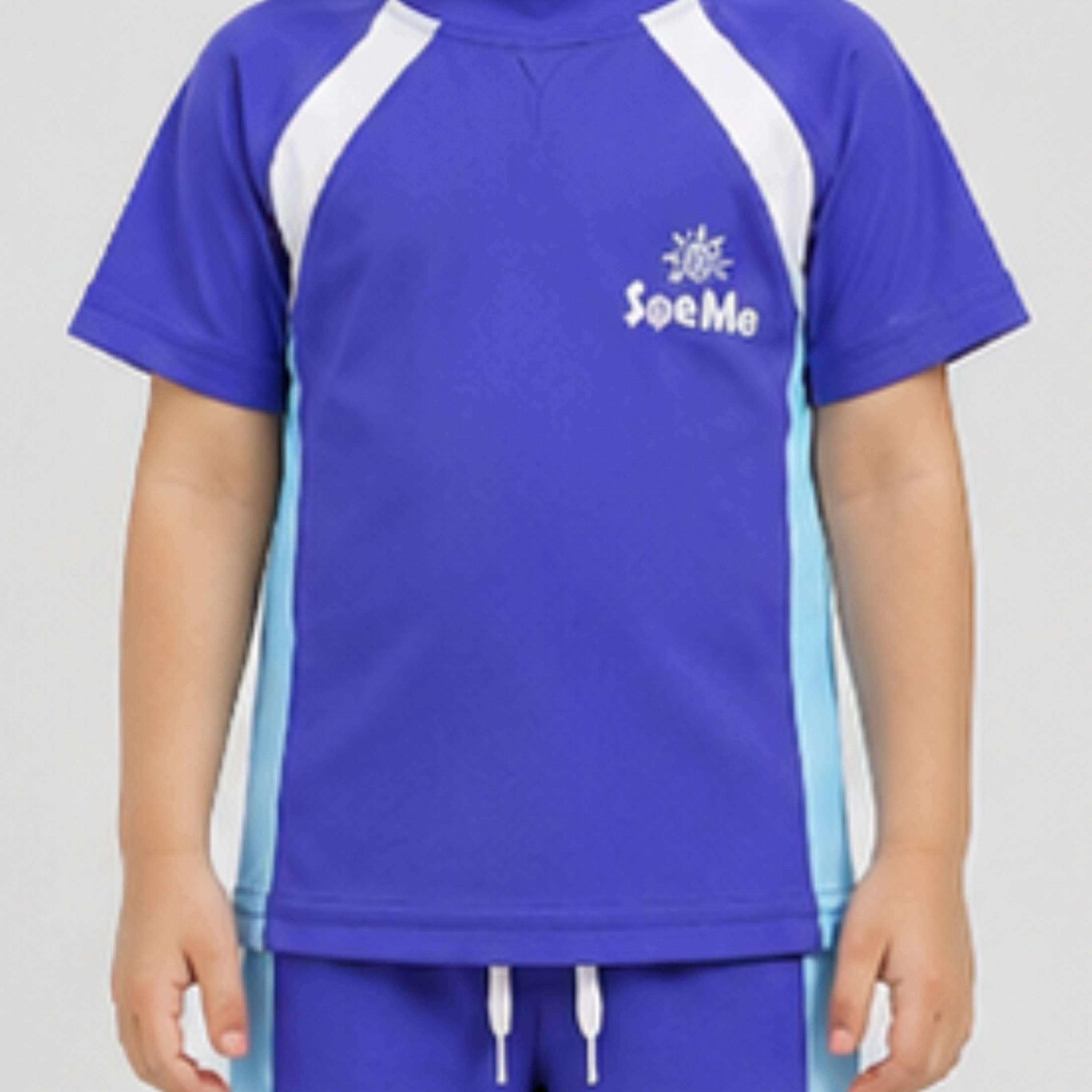 طقم تيشيرت وشورت سباحة سادة بأكمام قصيرة من بيبيكلو-boys-clothing-swimwear-image-4