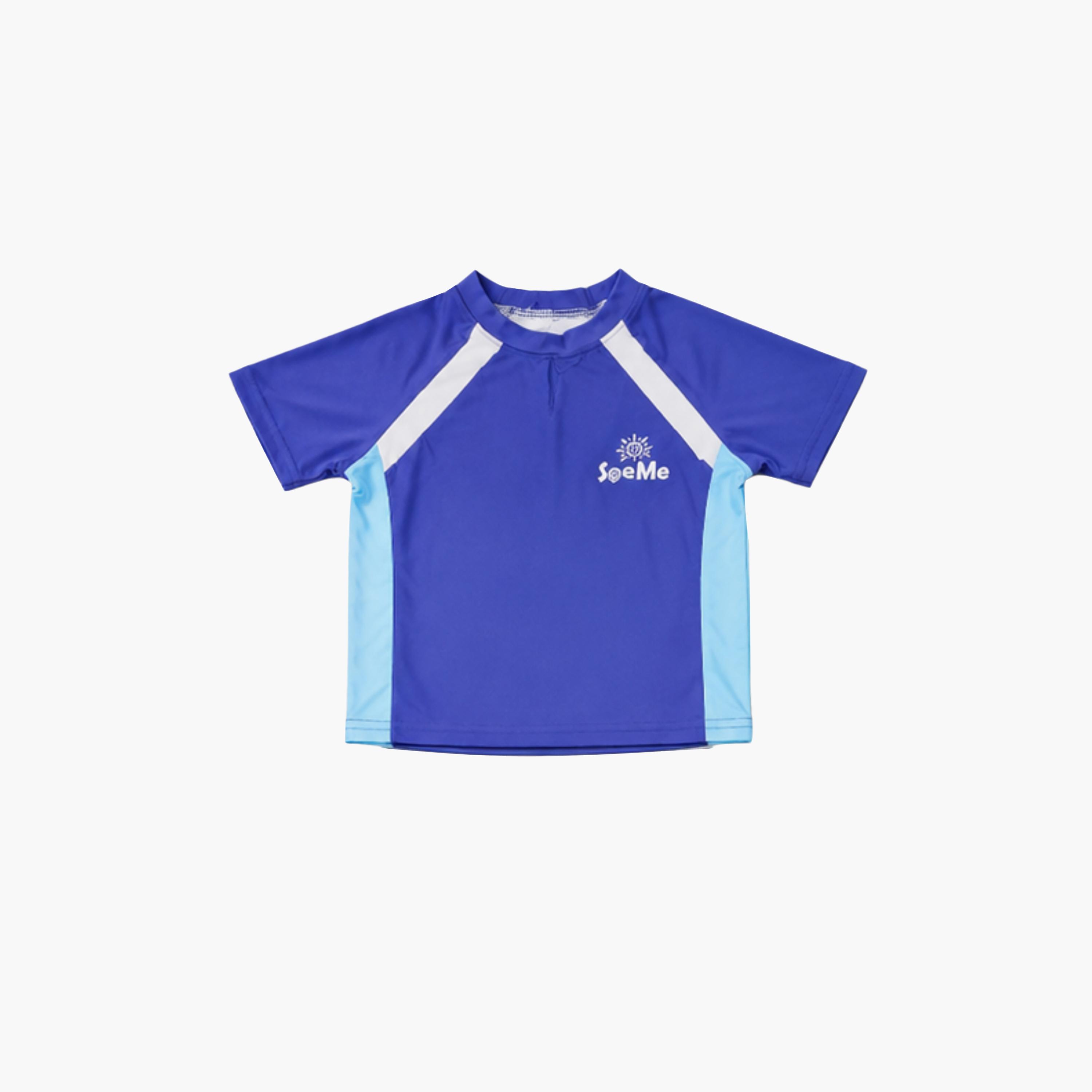 طقم تيشيرت وشورت سباحة سادة بأكمام قصيرة من بيبيكلو-boys-clothing-swimwear-image-6