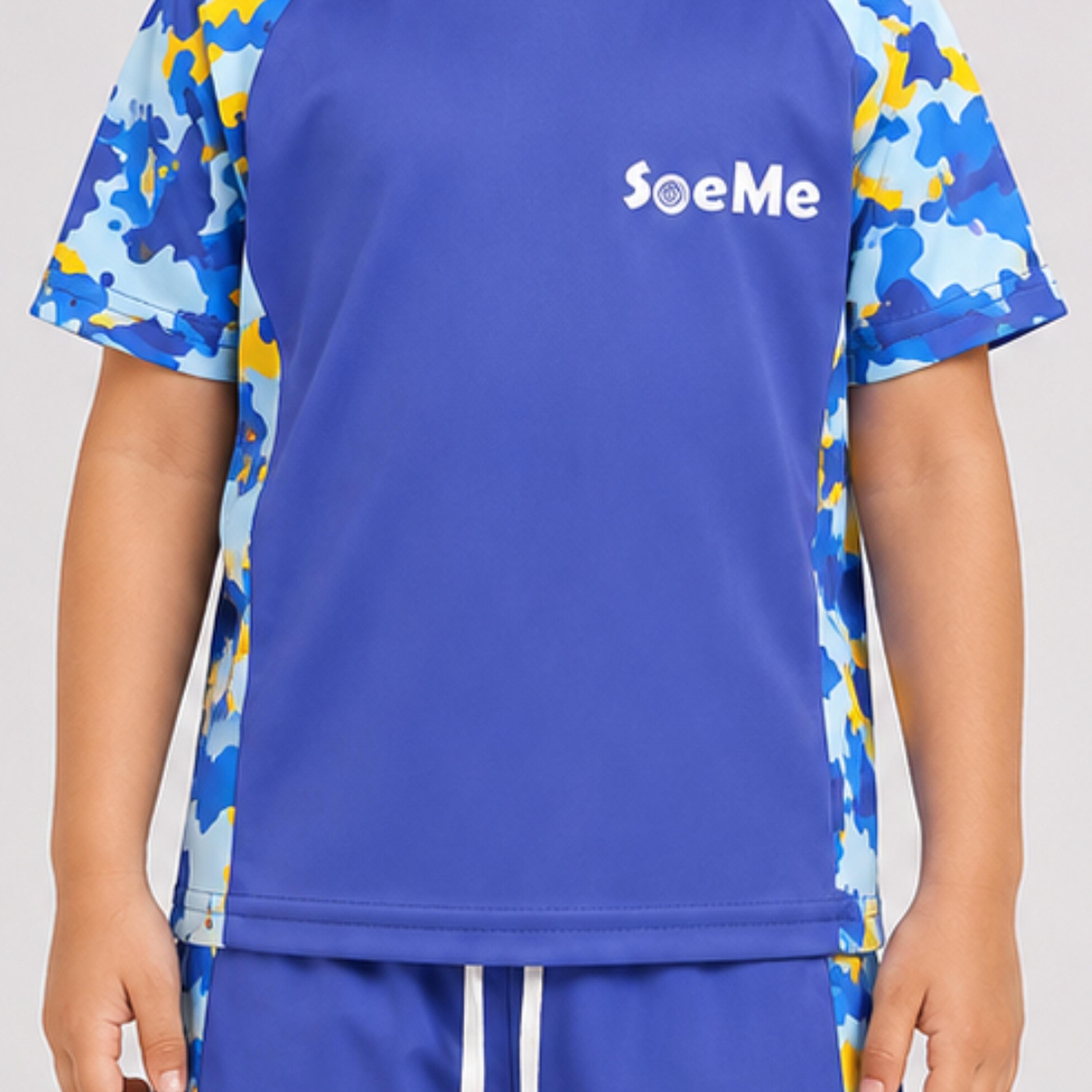 طقم تيشيرت وشورت سباحة بأكمام قصيرة ومطبوع من بيبيكلو-boys-clothing-swimwear-image-7