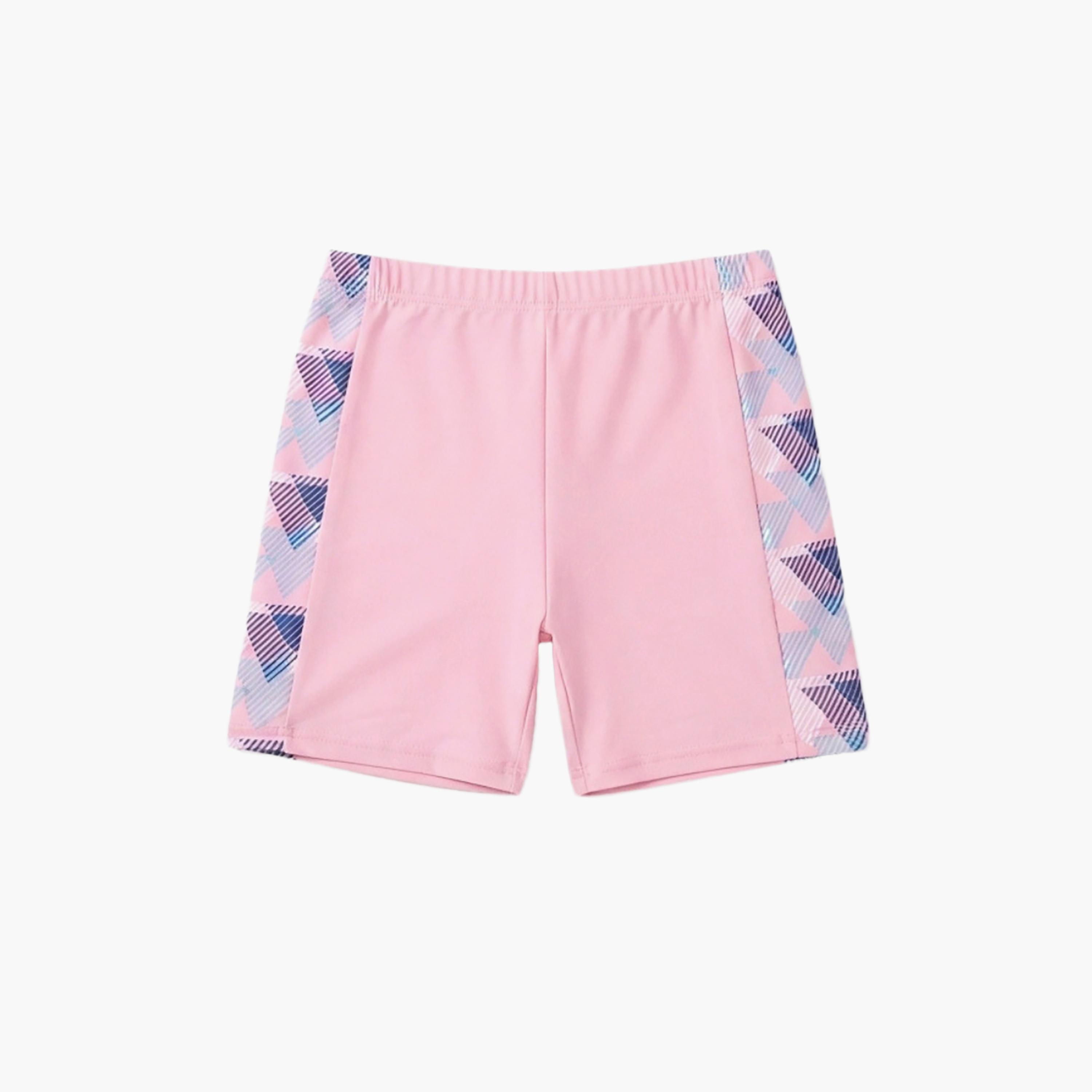 طقم تيشيرت وشورت سباحة بأكمام قصيرة ومطبوع من بيبيكلو-girls-clothing-swimwear-image-6