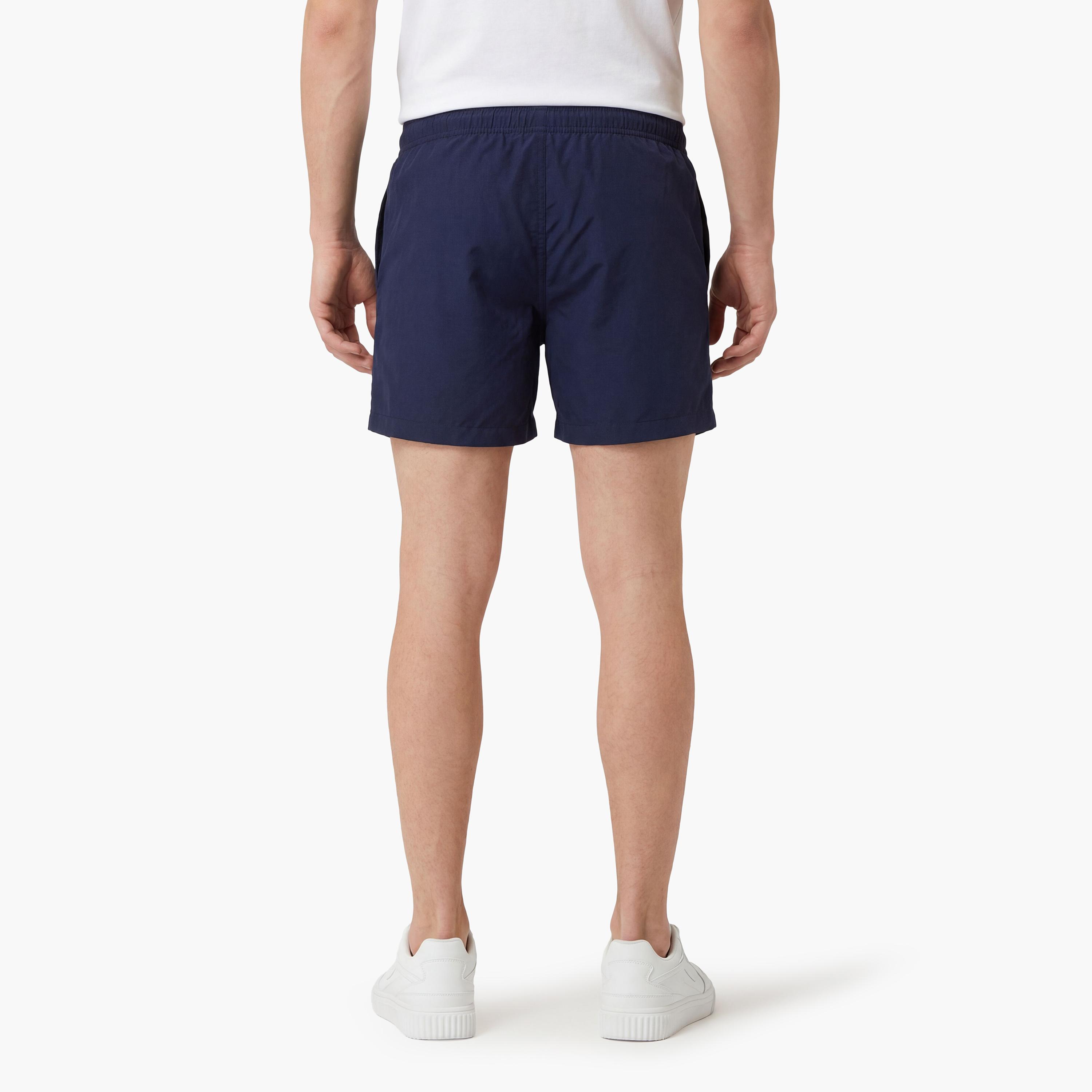Gant Plain Mid-Rise Drawstring Waist Men's Swim Shorts-sports-gear-swimming-men-image-4
