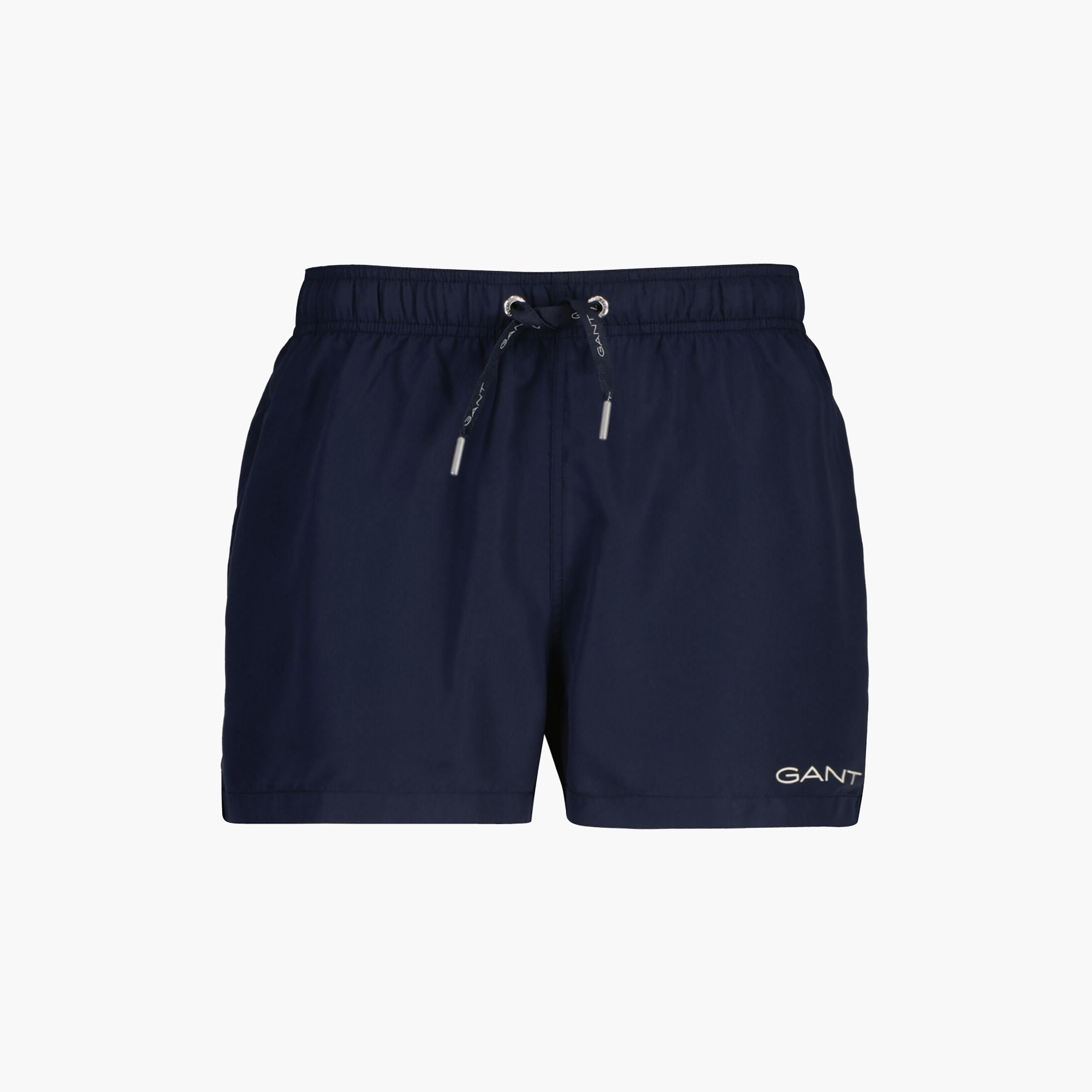 Gant Plain Mid-Rise Drawstring Waist Men's Swim Shorts-sports-gear-swimming-men-image-11