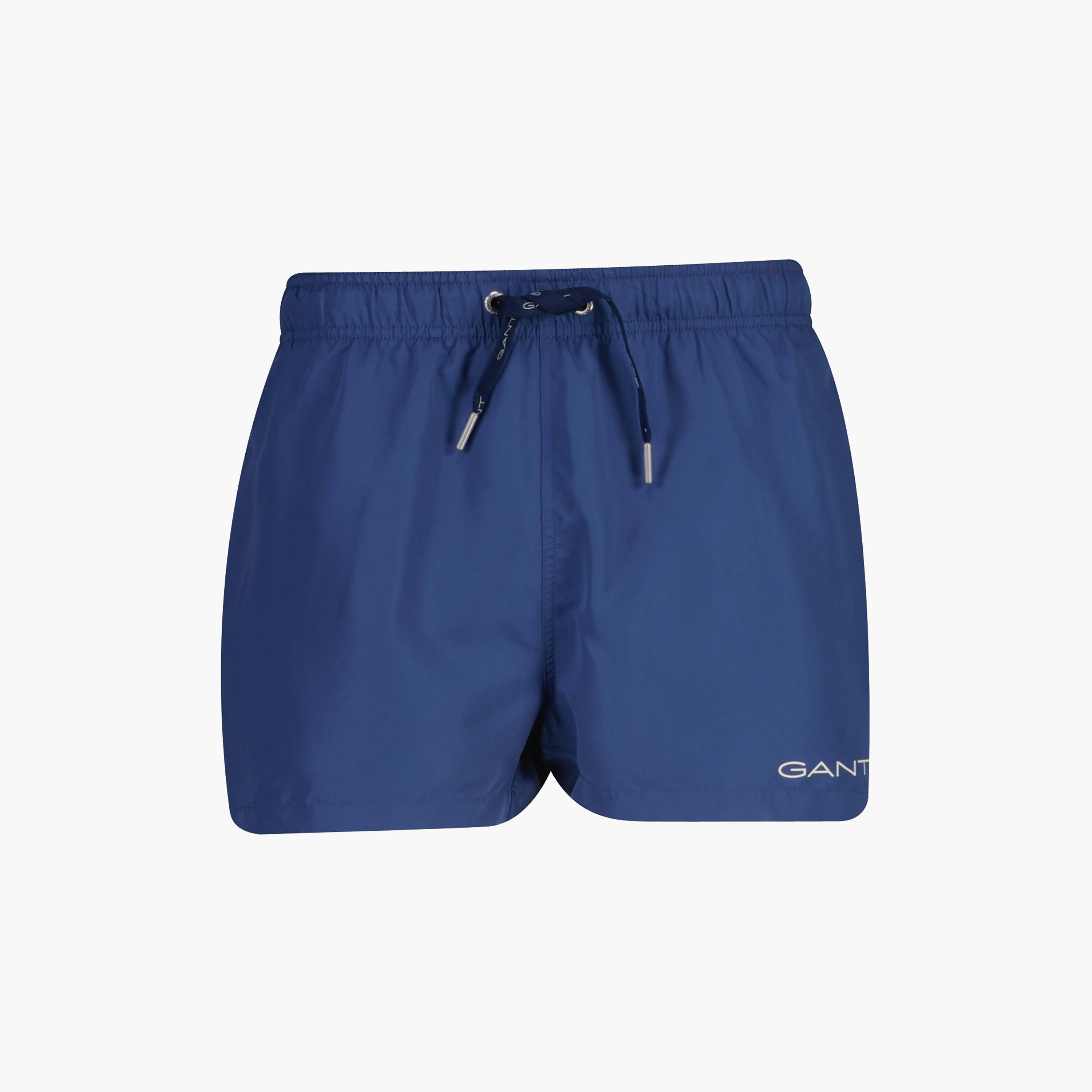Gant Plain Mid-Rise Drawstring Waist Men's Swim Shorts-sports-gear-swimming-men-image-5