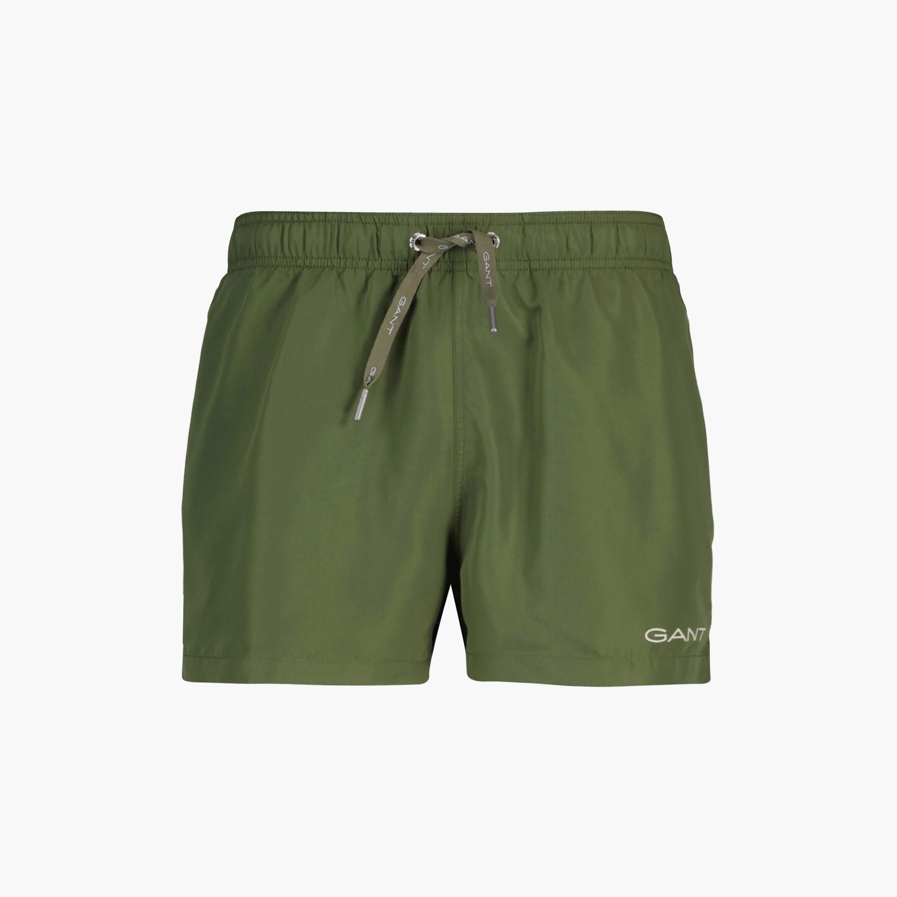 Gant Plain Mid-Rise Drawstring Waist Men's Swim Shorts-sports-gear-swimming-men-image-5
