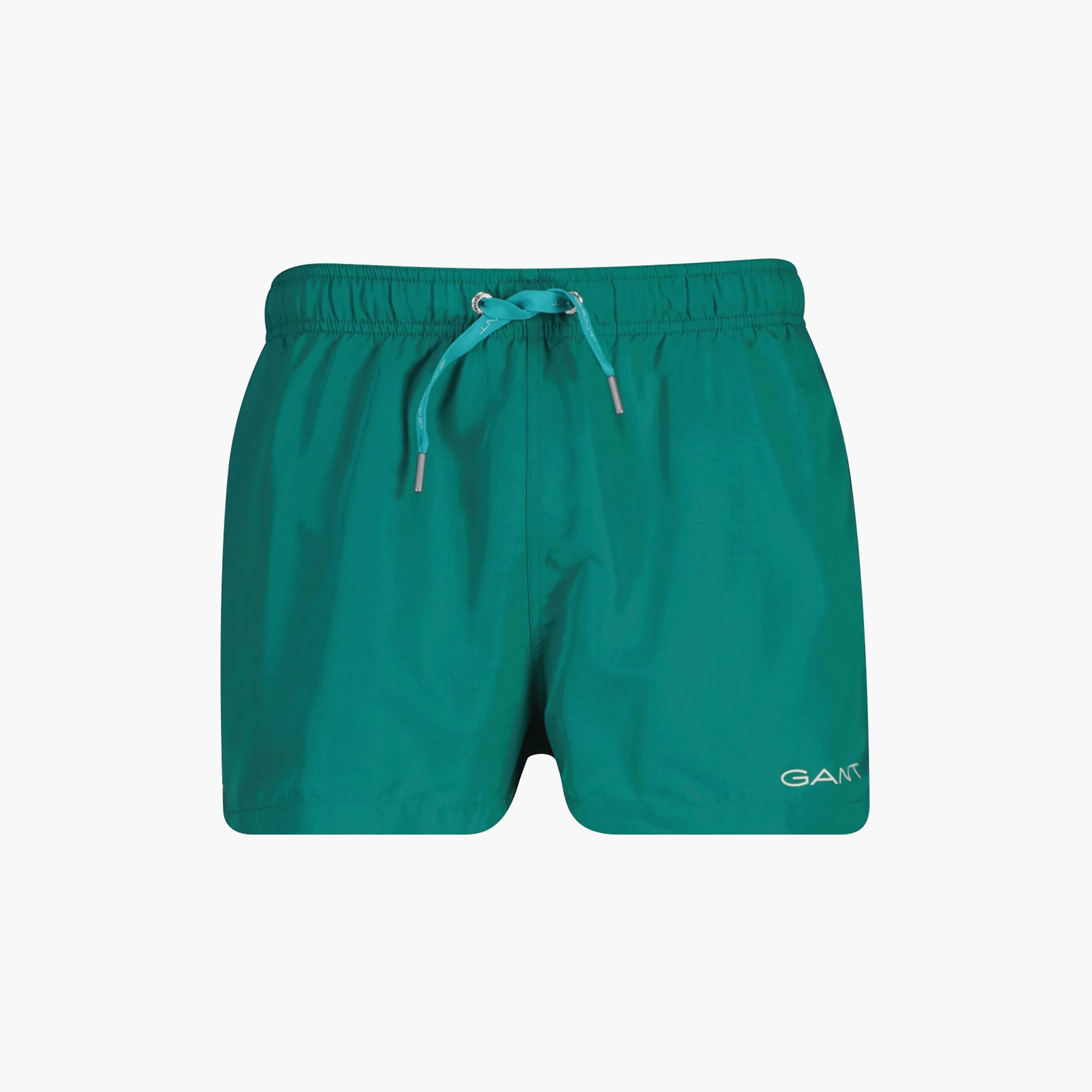 Gant Plain Mid-Rise Drawstring Waist Men's Swim Shorts-sports-gear-swimming-men-image-17