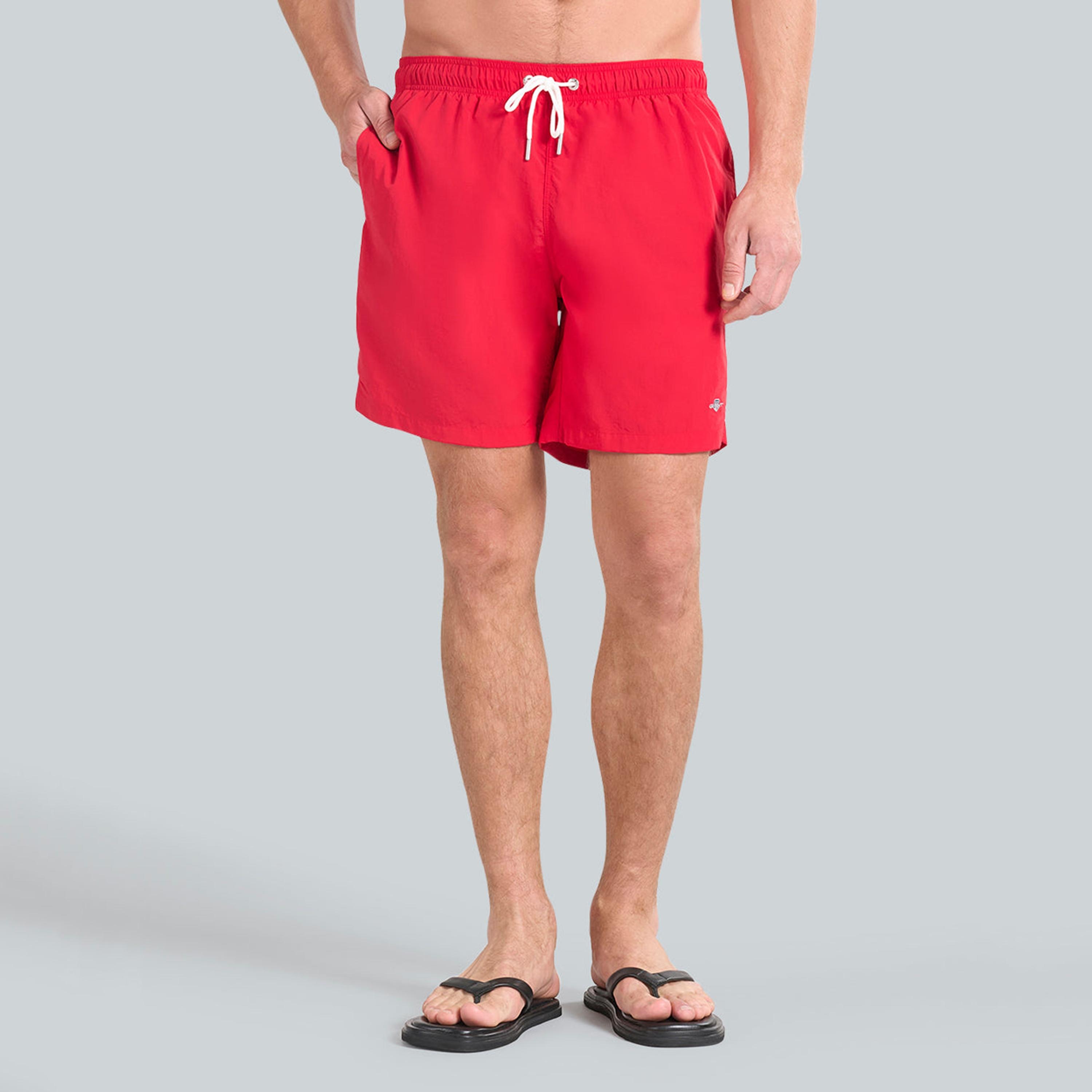 شورت سباحة رجالي بخصر متوسط ورباط سادة من جانت.-sports-gear-swimming-men-image-9