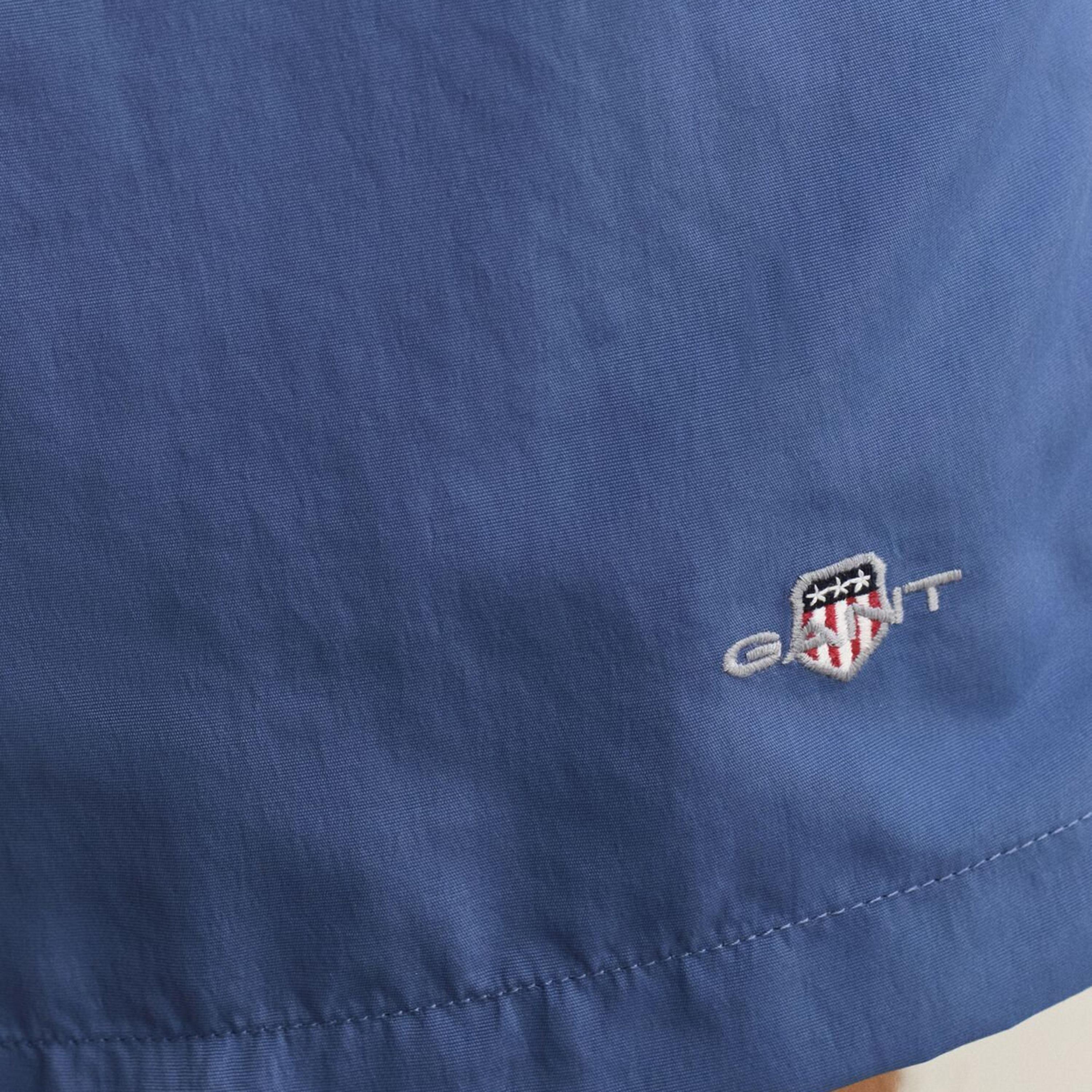 Gant Plain Mid-Rise Drawstring Waist Men's Swim Shorts-sports-gear-swimming-men-image-33